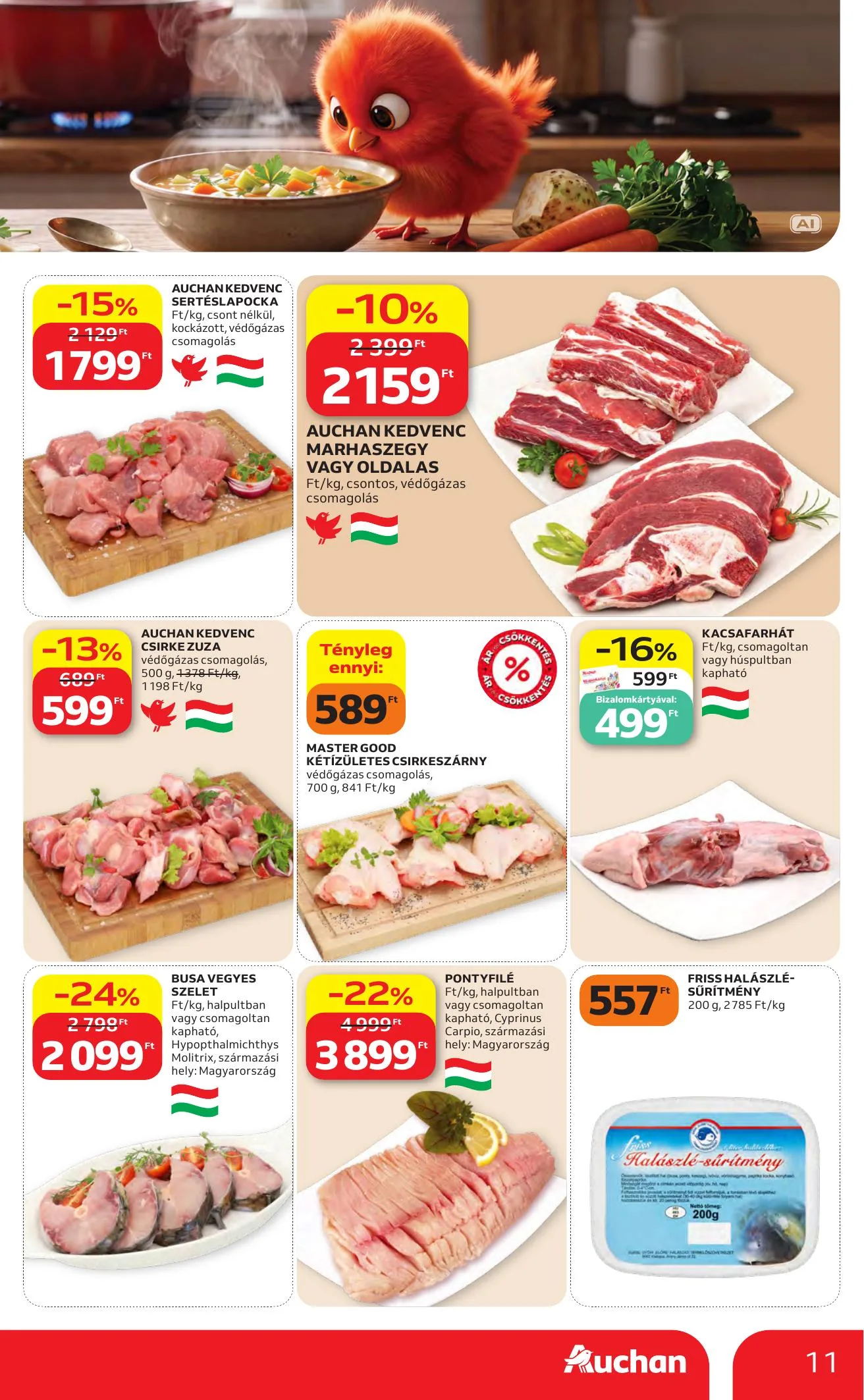 Auchan akciós újság Heti Hipermarket ajánlataink 10.22–10.28 – 11. oldal