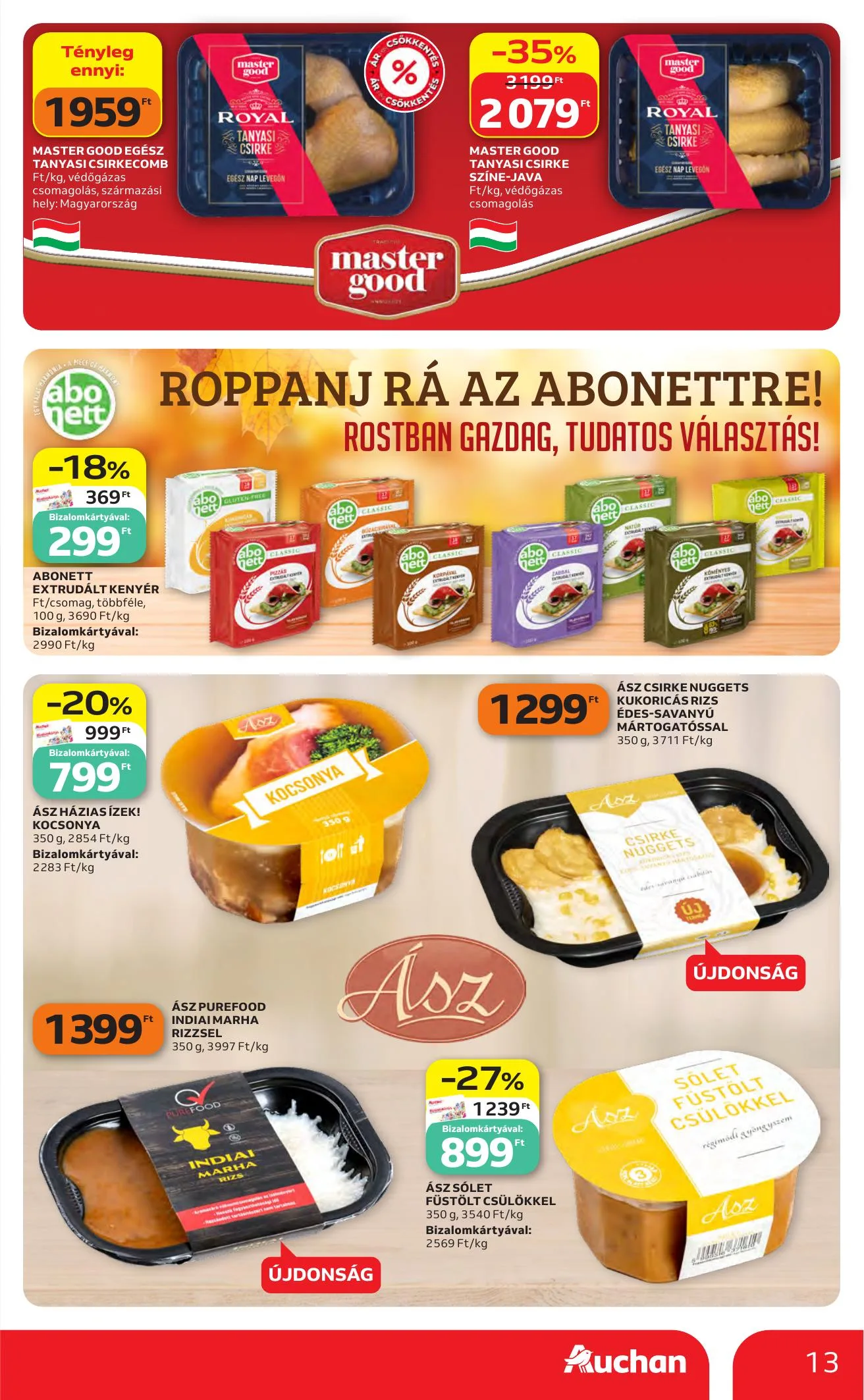 Auchan akciós újság Heti Hipermarket ajánlataink 10.22–10.28 – 13. oldal