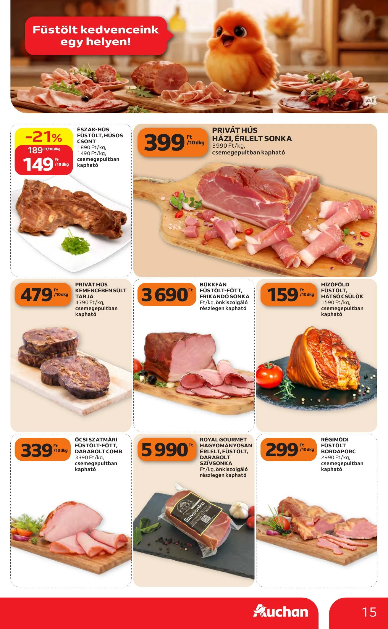 Auchan akciós újság Heti Hipermarket ajánlataink 10.22–10.28 – 15. oldal