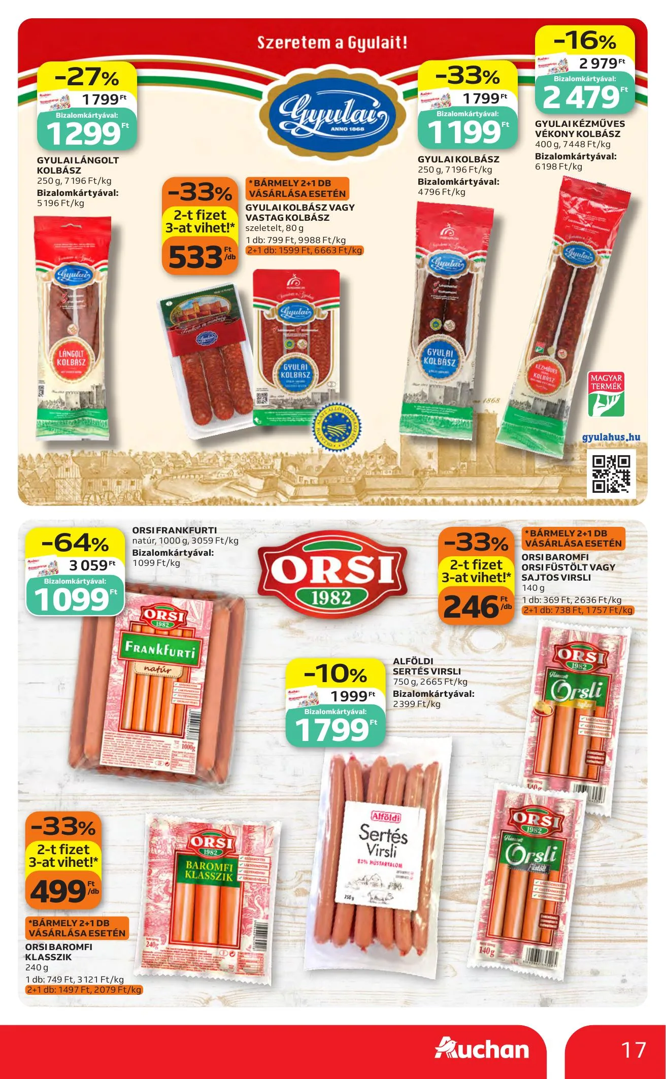 Auchan akciós újság Heti Hipermarket ajánlataink 10.22–10.28 – 17. oldal