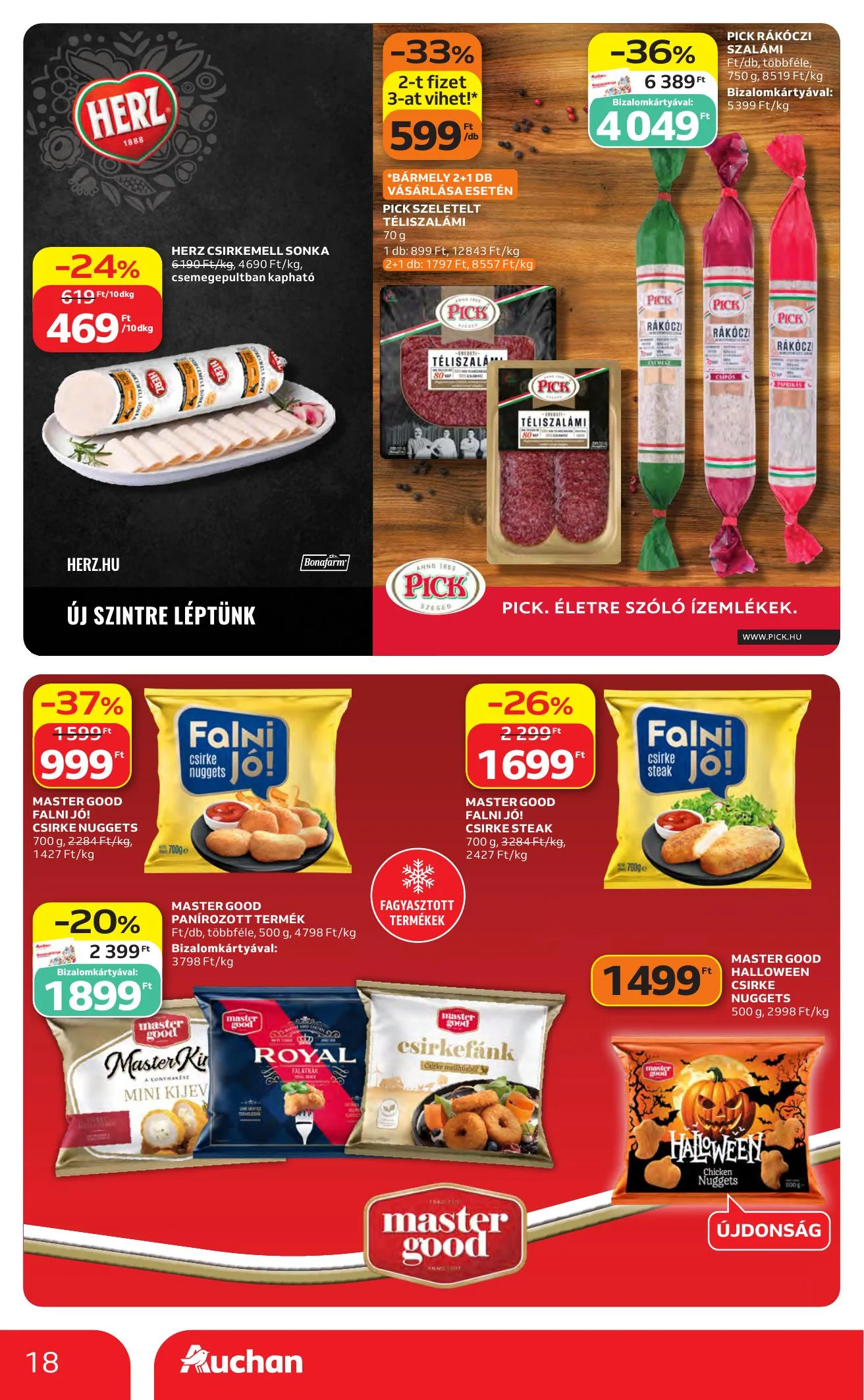 Auchan akciós újság Heti Hipermarket ajánlataink 10.22–10.28 – 18. oldal