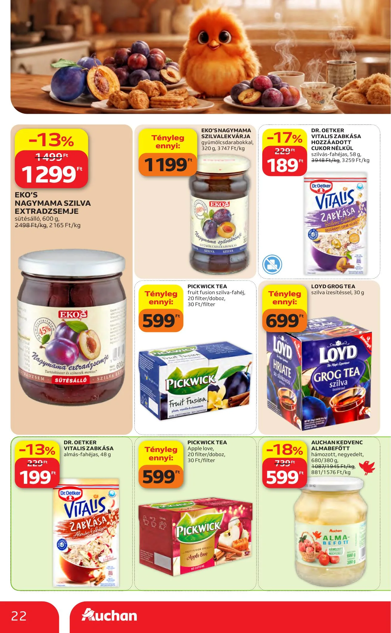 Auchan akciós újság Heti Hipermarket ajánlataink 10.22–10.28 – 22. oldal