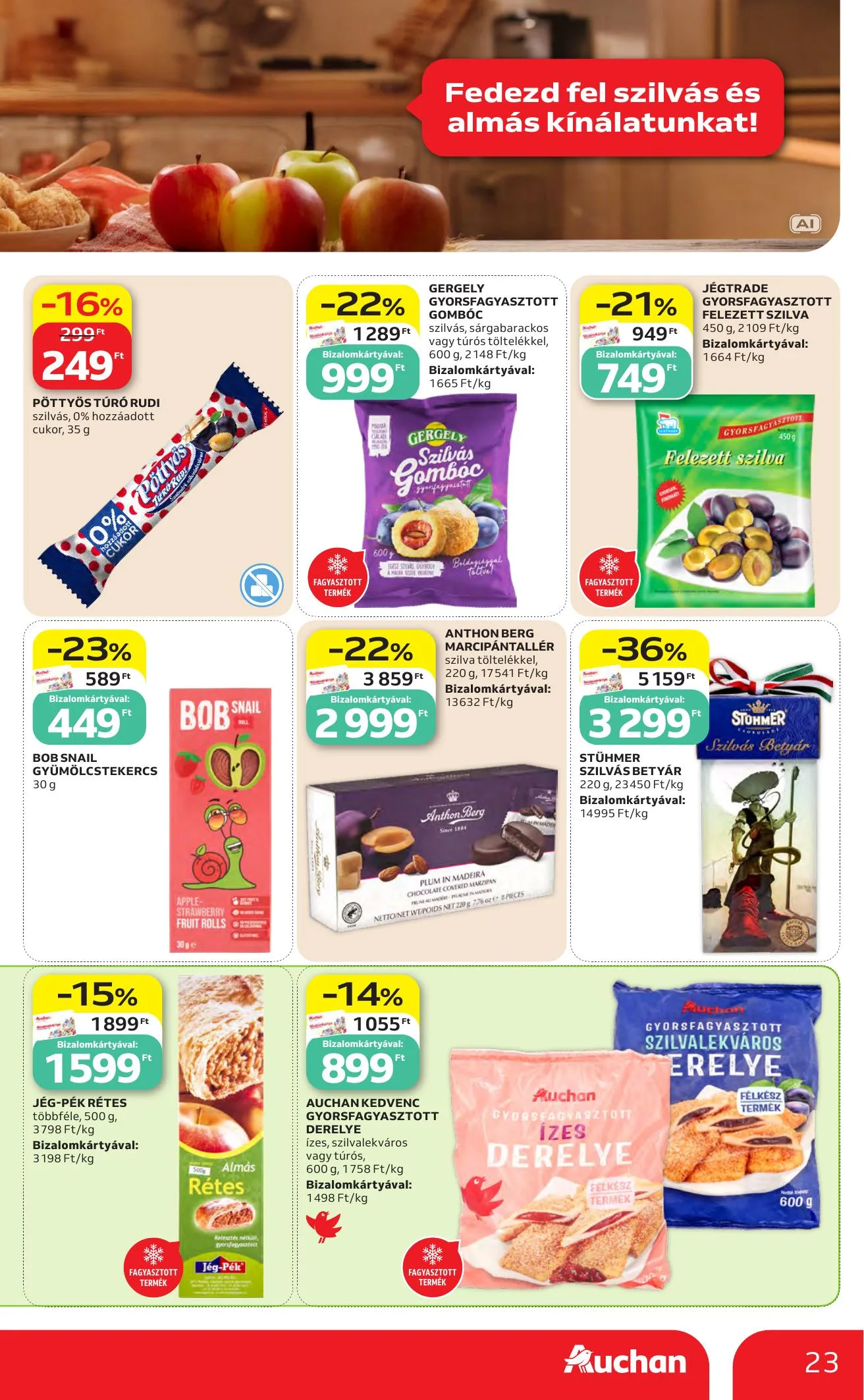 Auchan akciós újság Heti Hipermarket ajánlataink 10.22–10.28 – 23. oldal