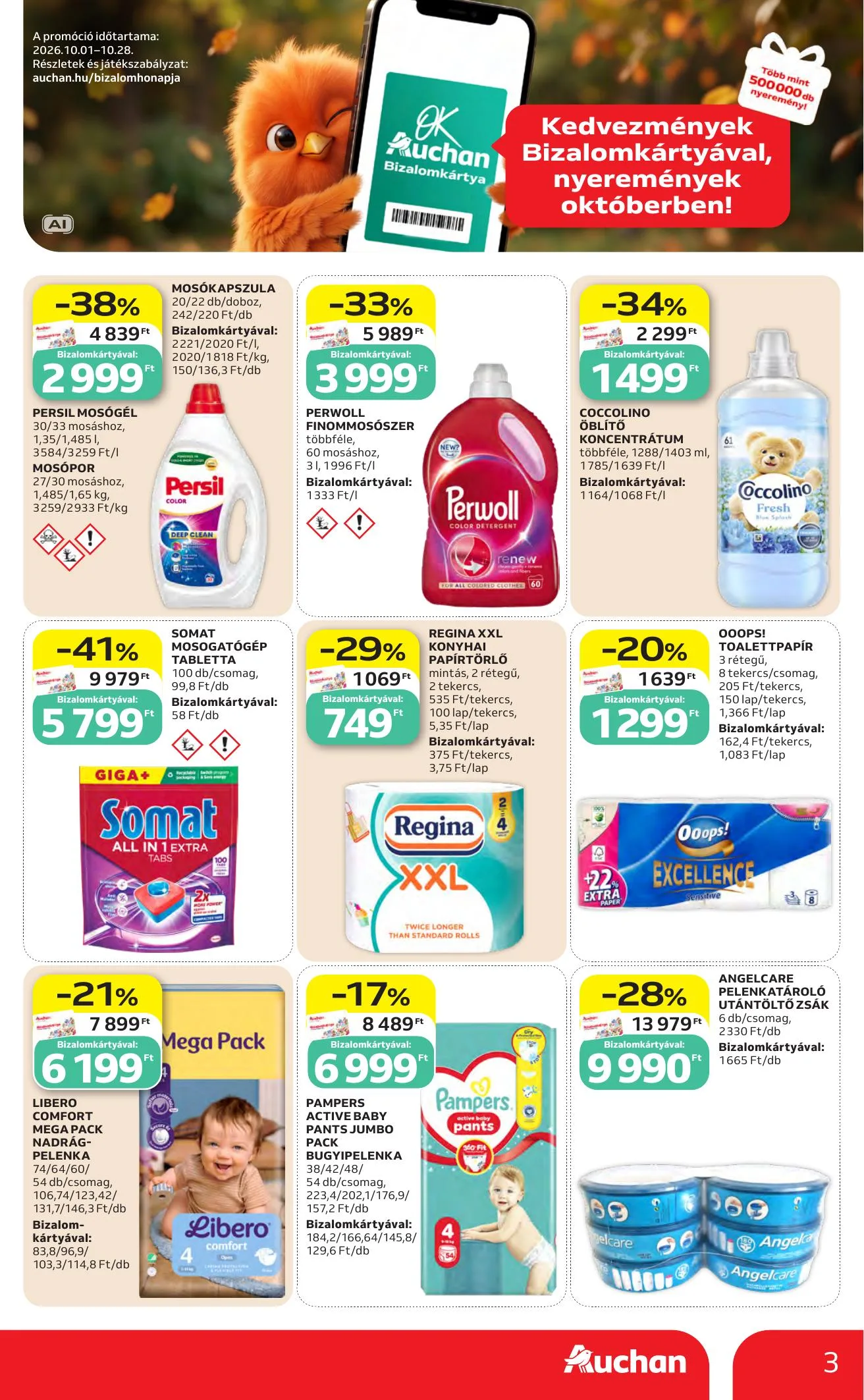 Auchan akciós újság Heti Hipermarket ajánlataink 10.22–10.28 – 3. oldal