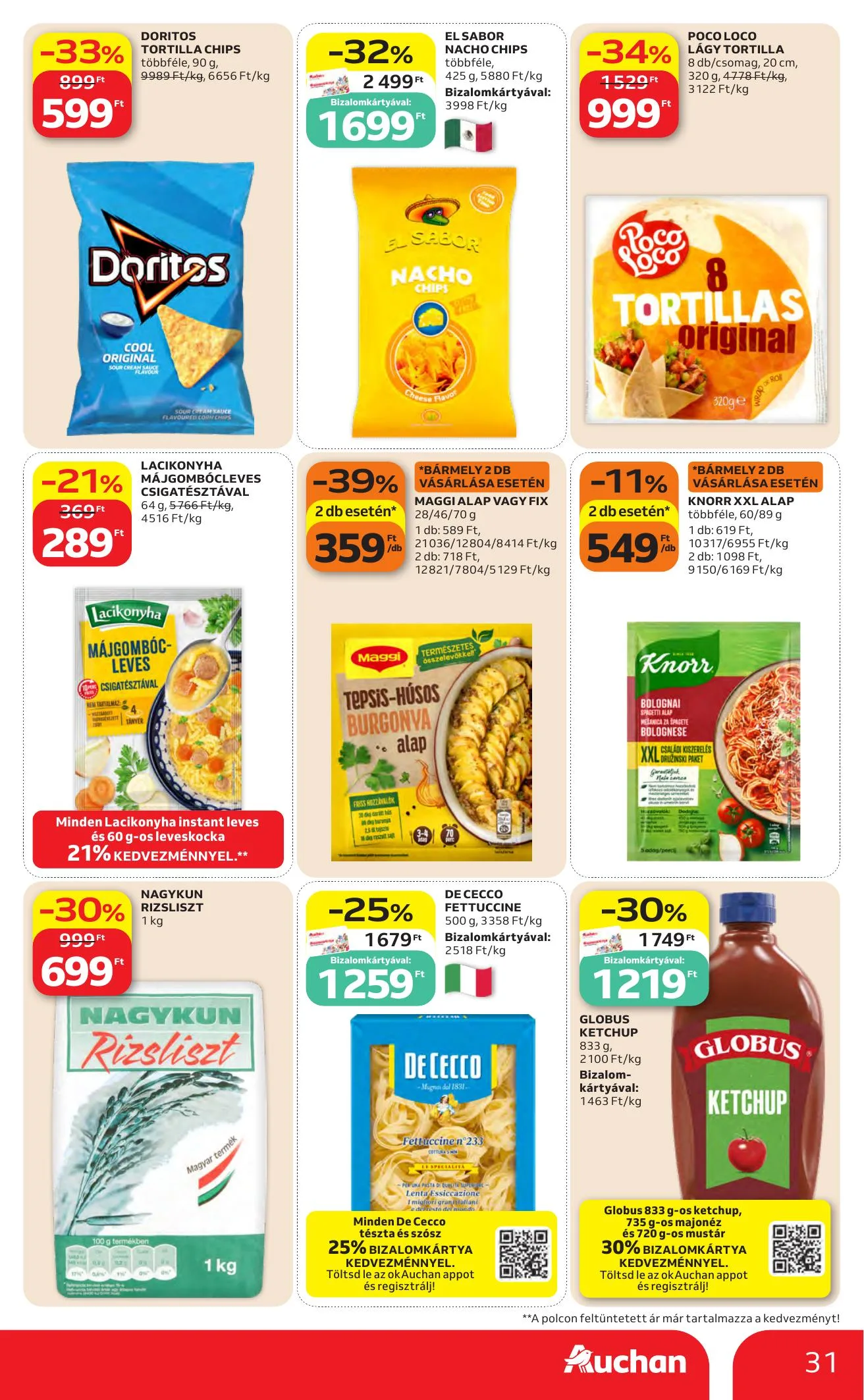 Auchan akciós újság Heti Hipermarket ajánlataink 10.22–10.28 – 31. oldal