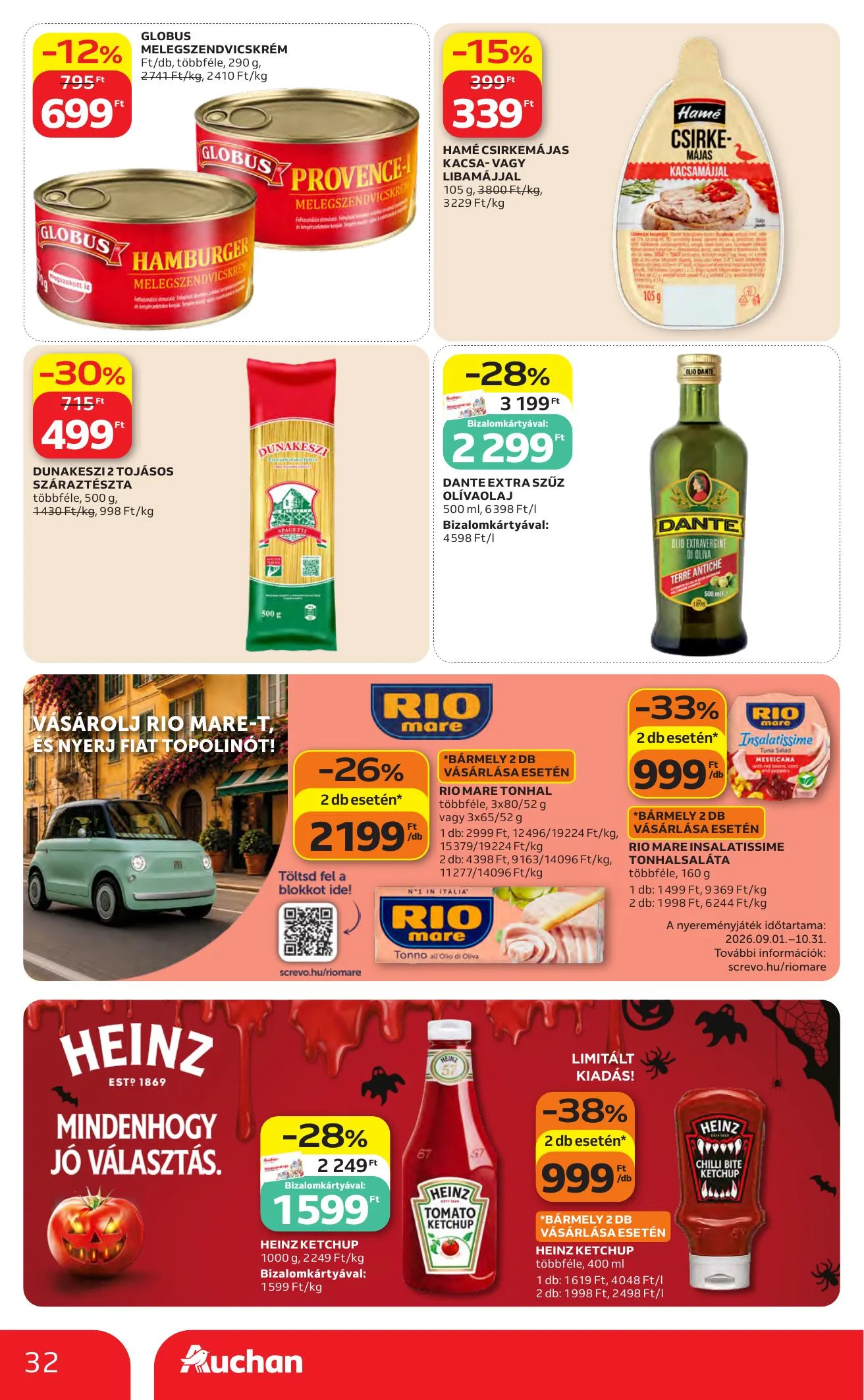 Auchan akciós újság Heti Hipermarket ajánlataink 10.22–10.28 – 32. oldal