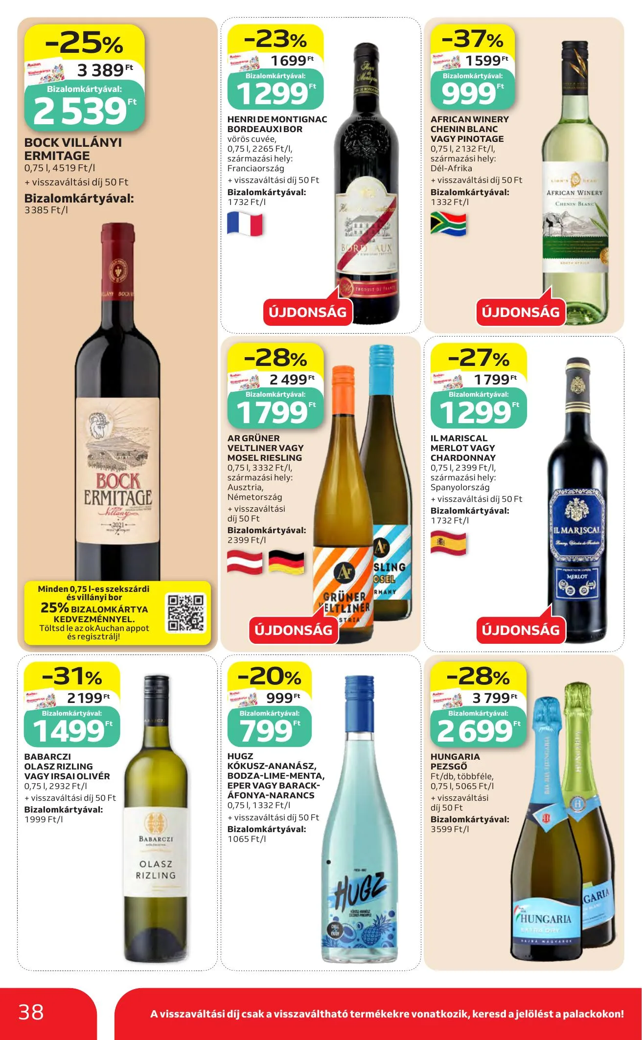 Auchan akciós újság Heti Hipermarket ajánlataink 10.22–10.28 – 38. oldal
