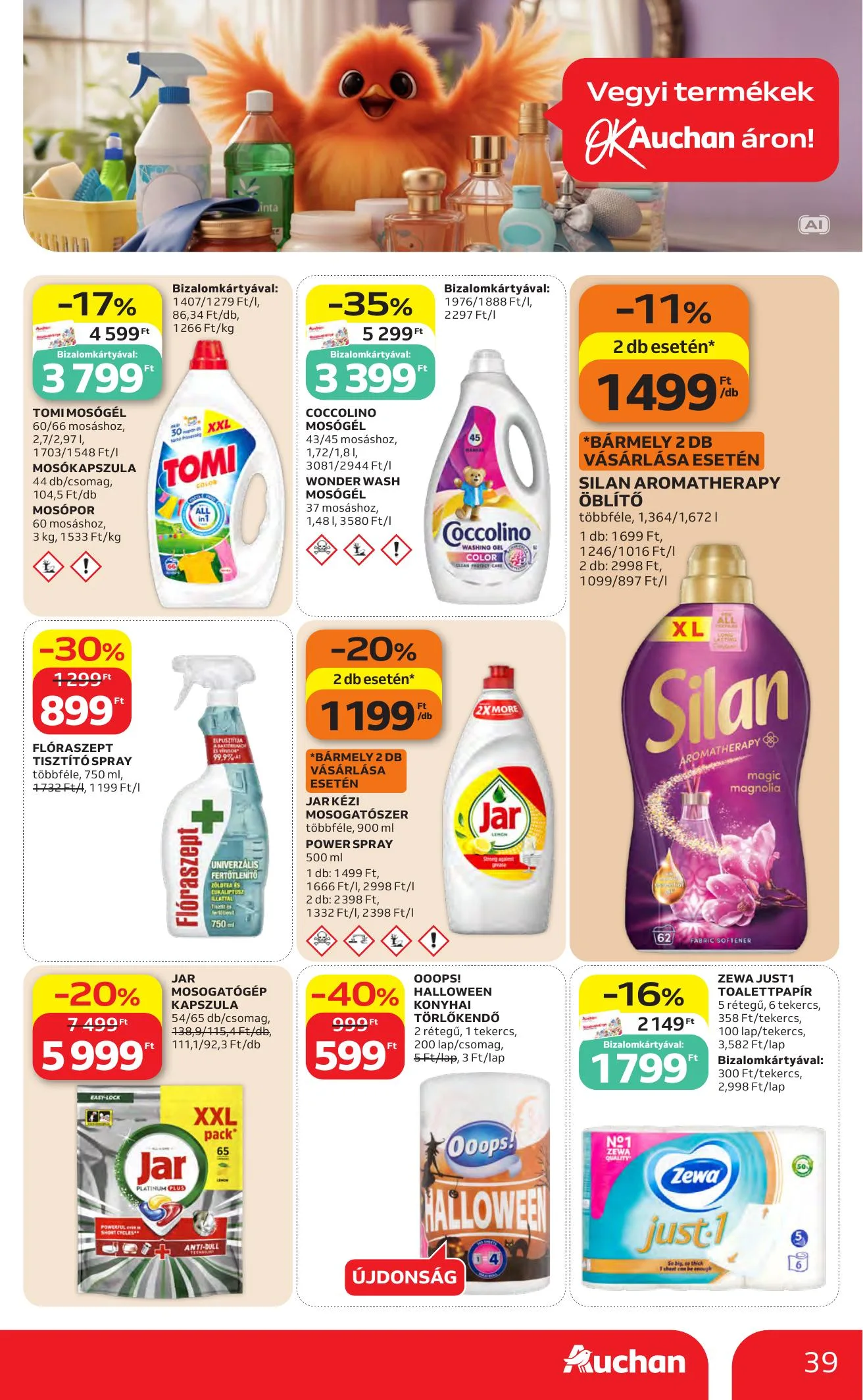 Auchan akciós újság Heti Hipermarket ajánlataink 10.22–10.28 – 39. oldal