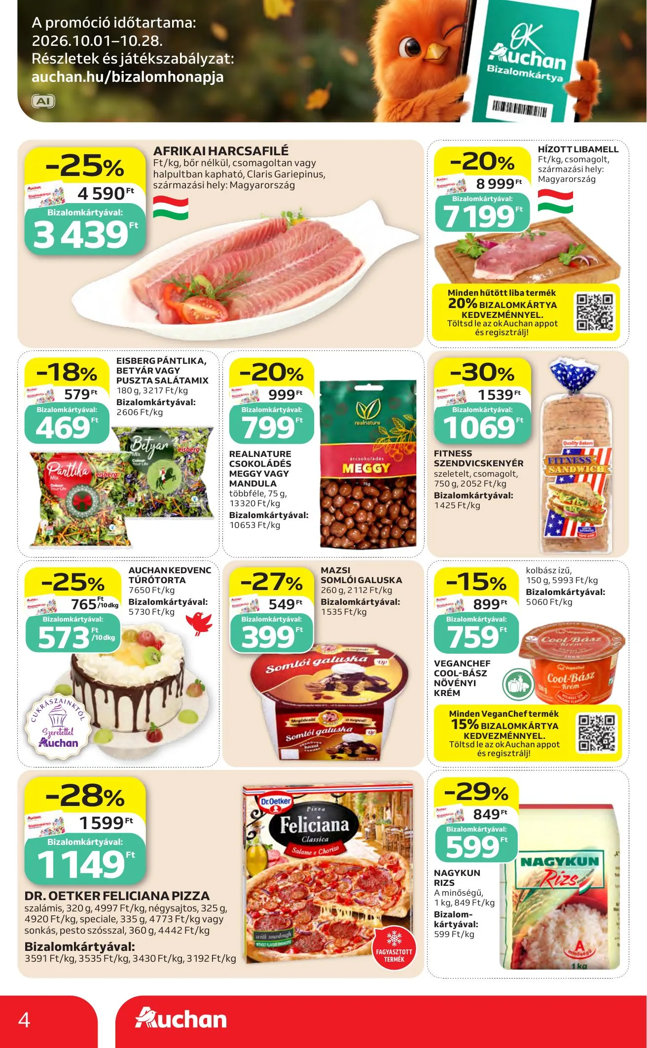 Auchan akciós újság Heti Hipermarket ajánlataink 10.22–10.28 – 4. oldal