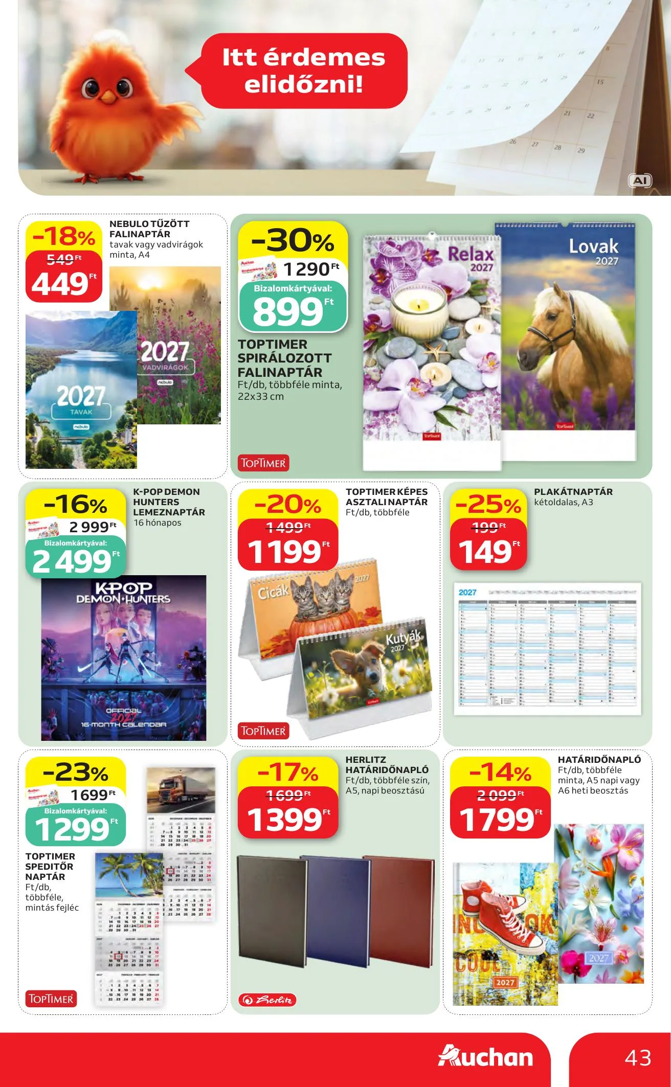Auchan akciós újság Heti Hipermarket ajánlataink 10.22–10.28 – 43. oldal