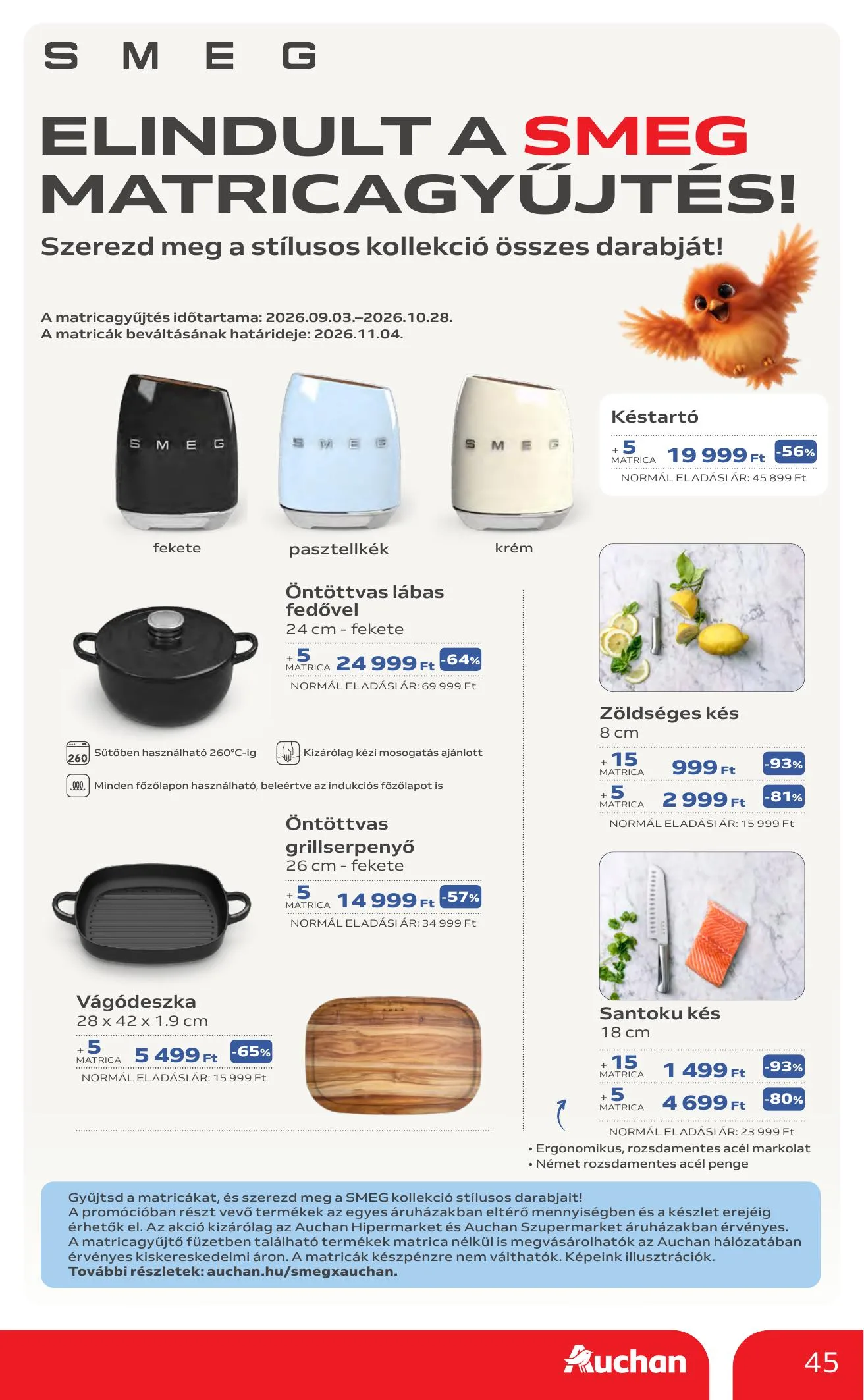 Auchan akciós újság Heti Hipermarket ajánlataink 10.22–10.28 – 45. oldal