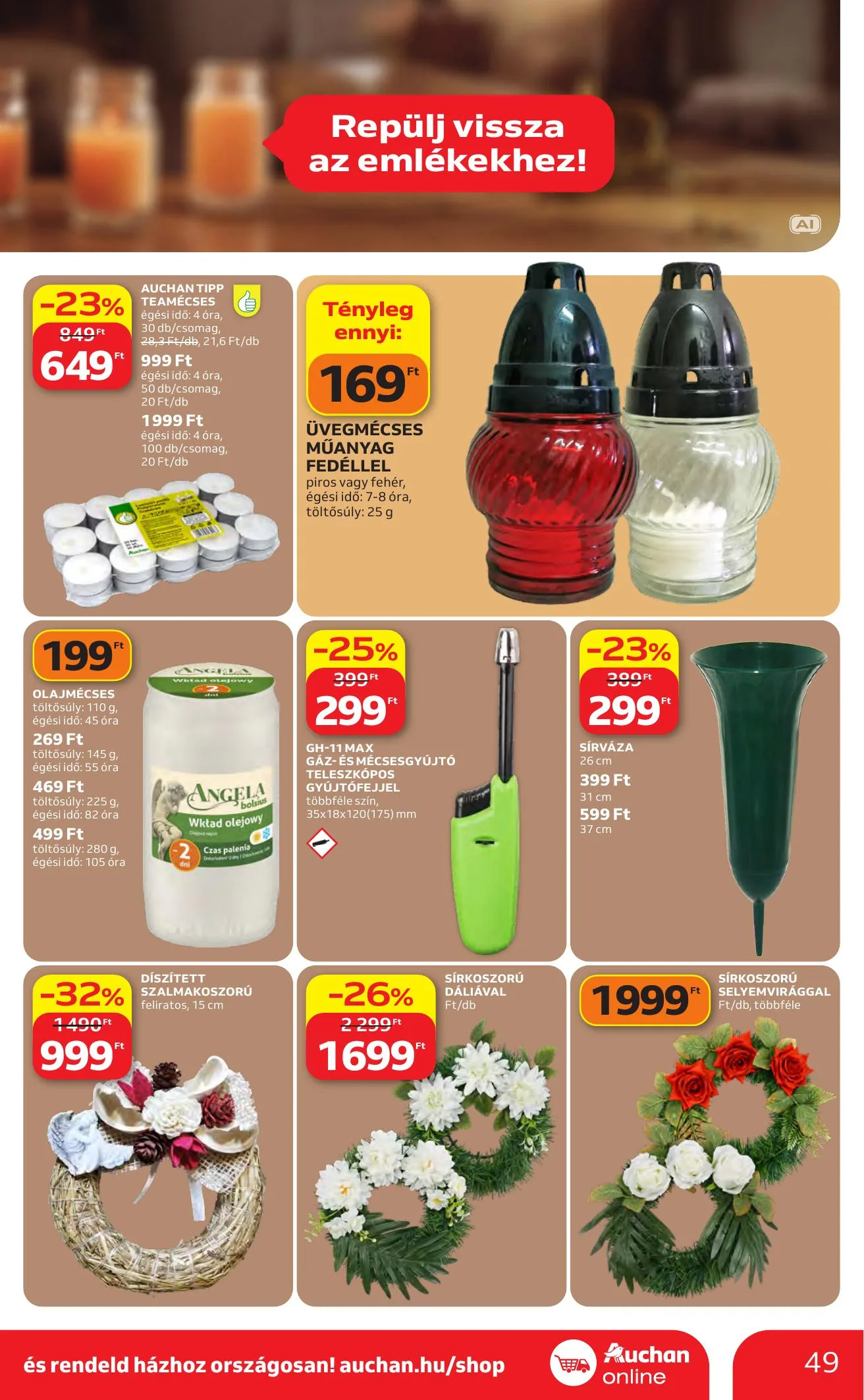 Auchan akciós újság Heti Hipermarket ajánlataink 10.22–10.28 – 49. oldal