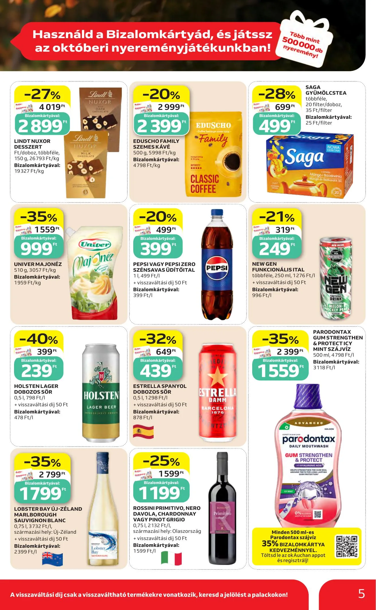 Auchan akciós újság Heti Hipermarket ajánlataink 10.22–10.28 – 5. oldal