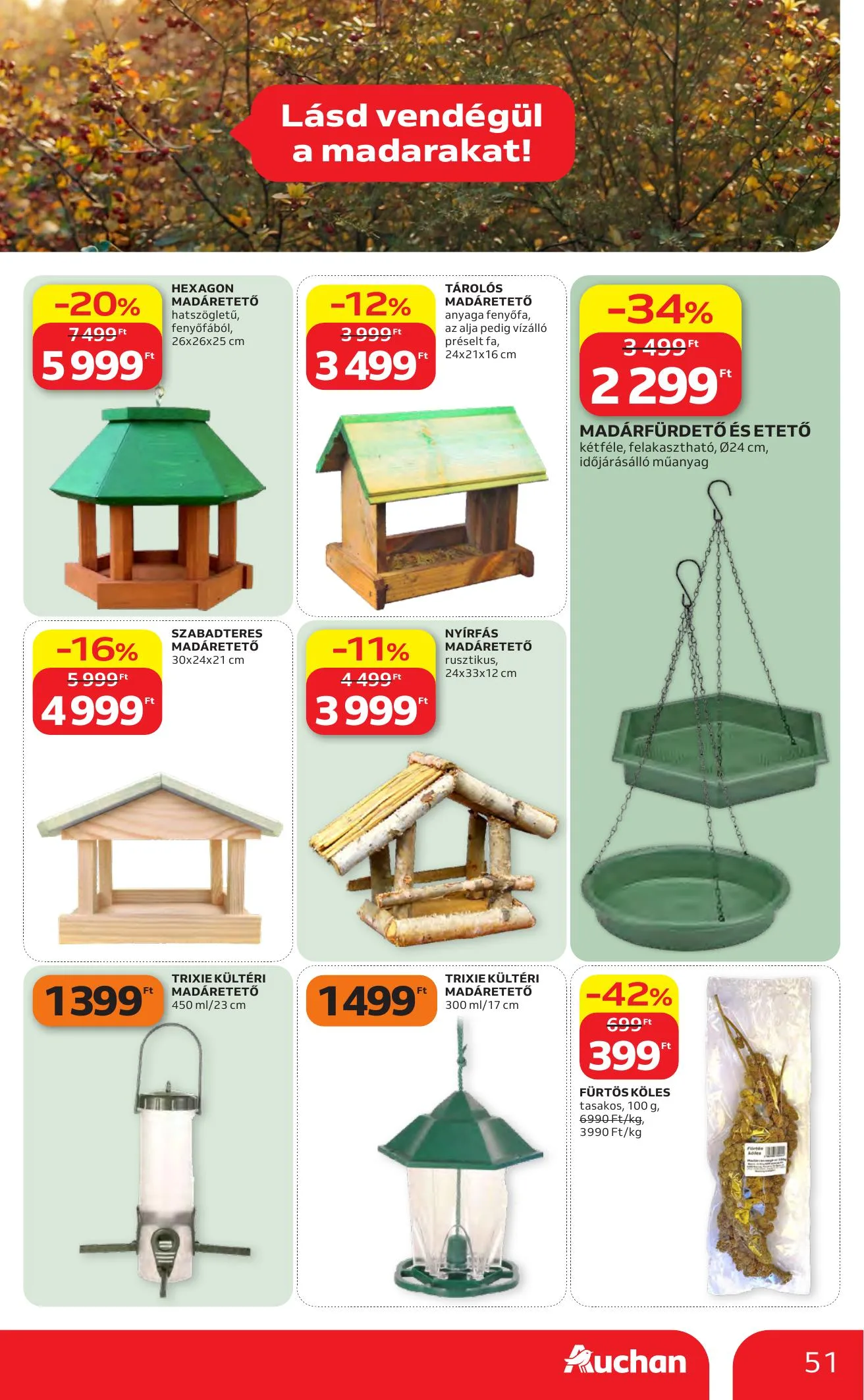 Auchan akciós újság Heti Hipermarket ajánlataink 10.22–10.28 – 51. oldal