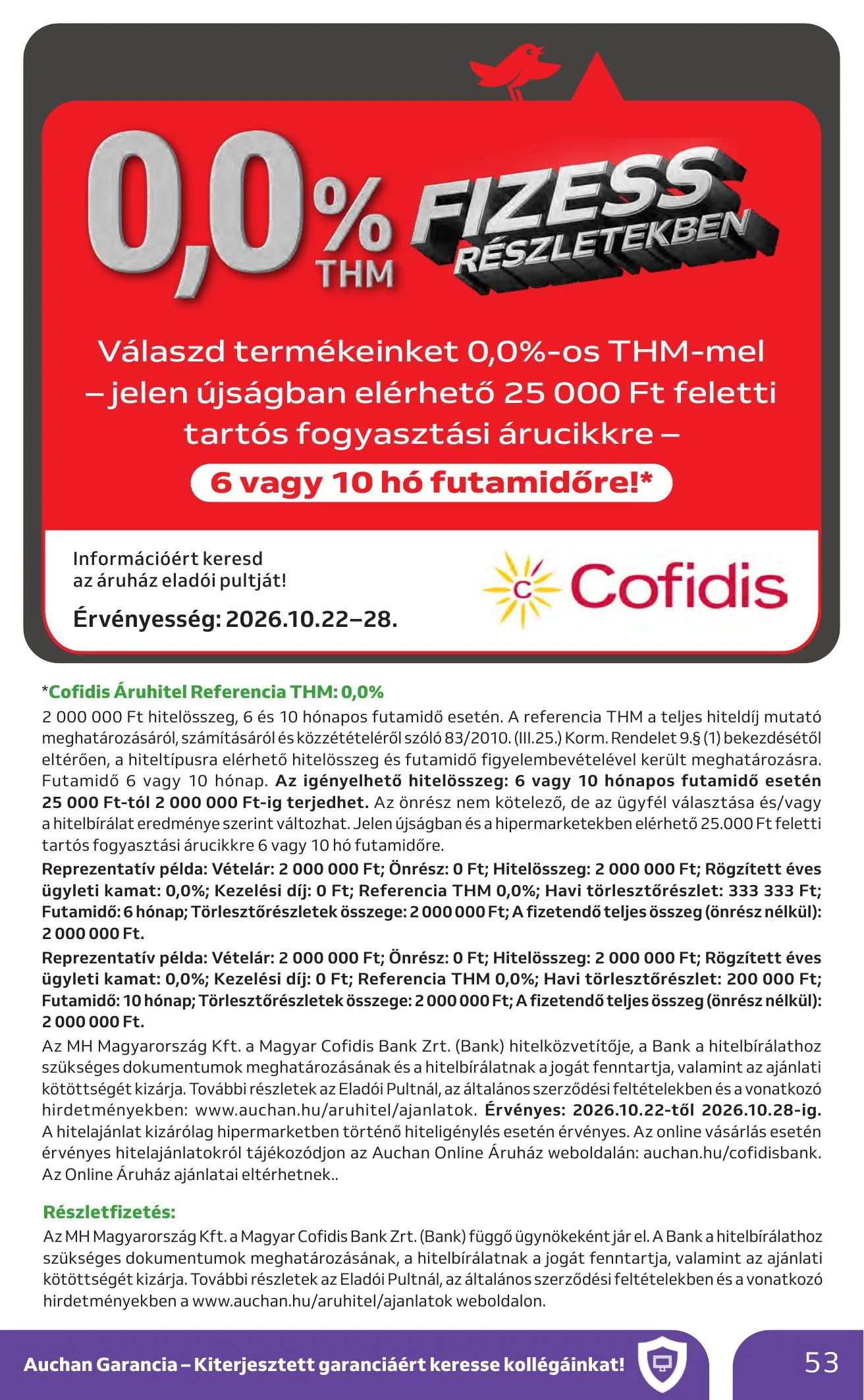 Auchan akciós újság Heti Hipermarket ajánlataink 10.22–10.28 – 53. oldal