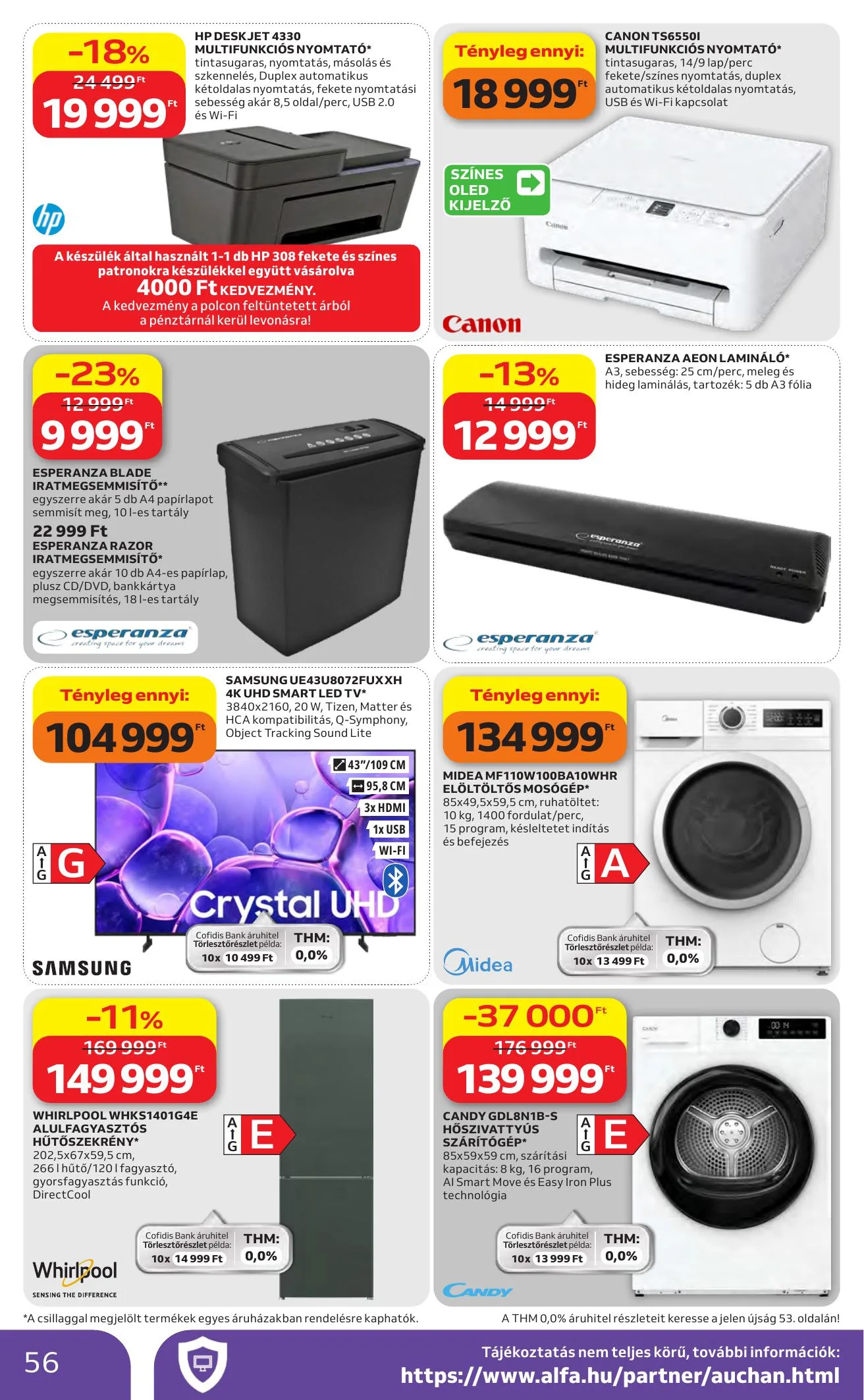 Auchan akciós újság Heti Hipermarket ajánlataink 10.22–10.28 – 56. oldal