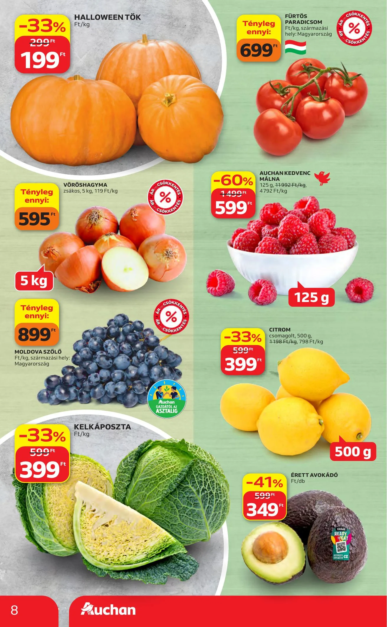 Auchan akciós újság Heti Hipermarket ajánlataink 10.22–10.28 – 8. oldal