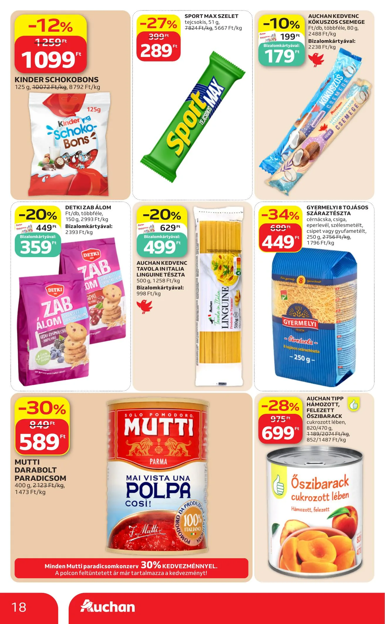 Auchan akciós újság Heti Hipermarket 06.25–07.01 – 18. oldal