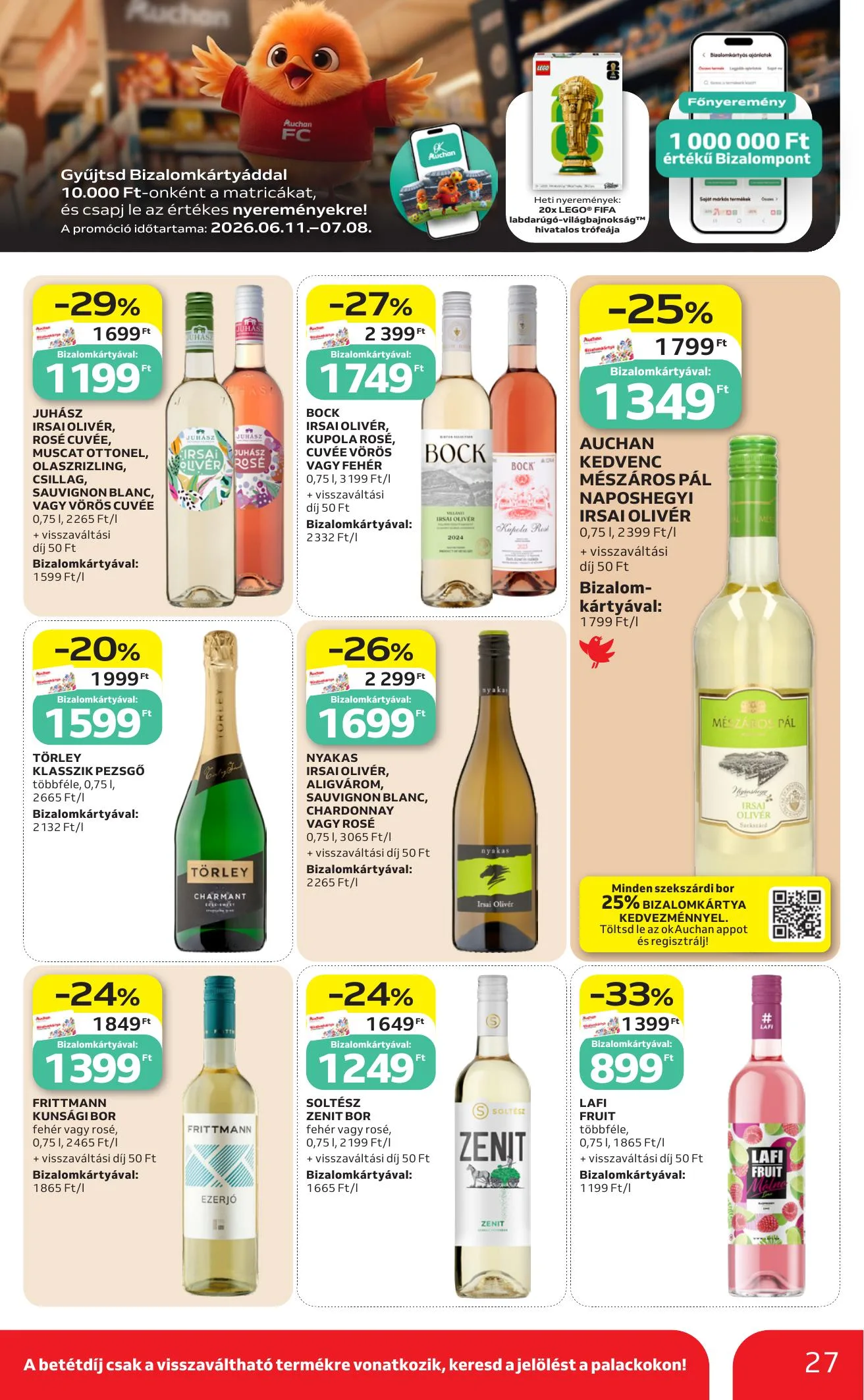 Auchan akciós újság Heti Hipermarket 06.25–07.01 – 27. oldal