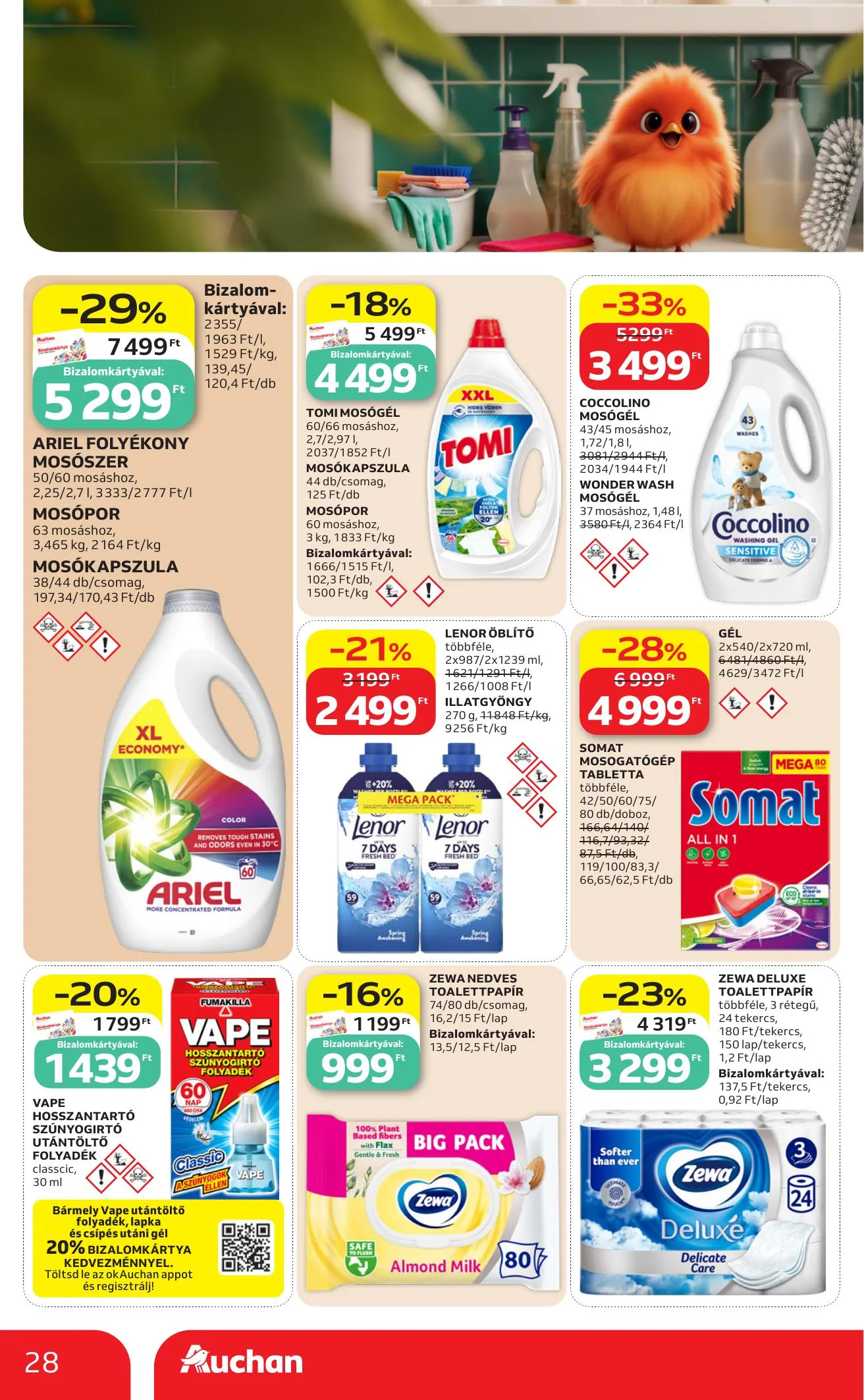 Auchan akciós újság Heti Hipermarket 06.25–07.01 – 28. oldal