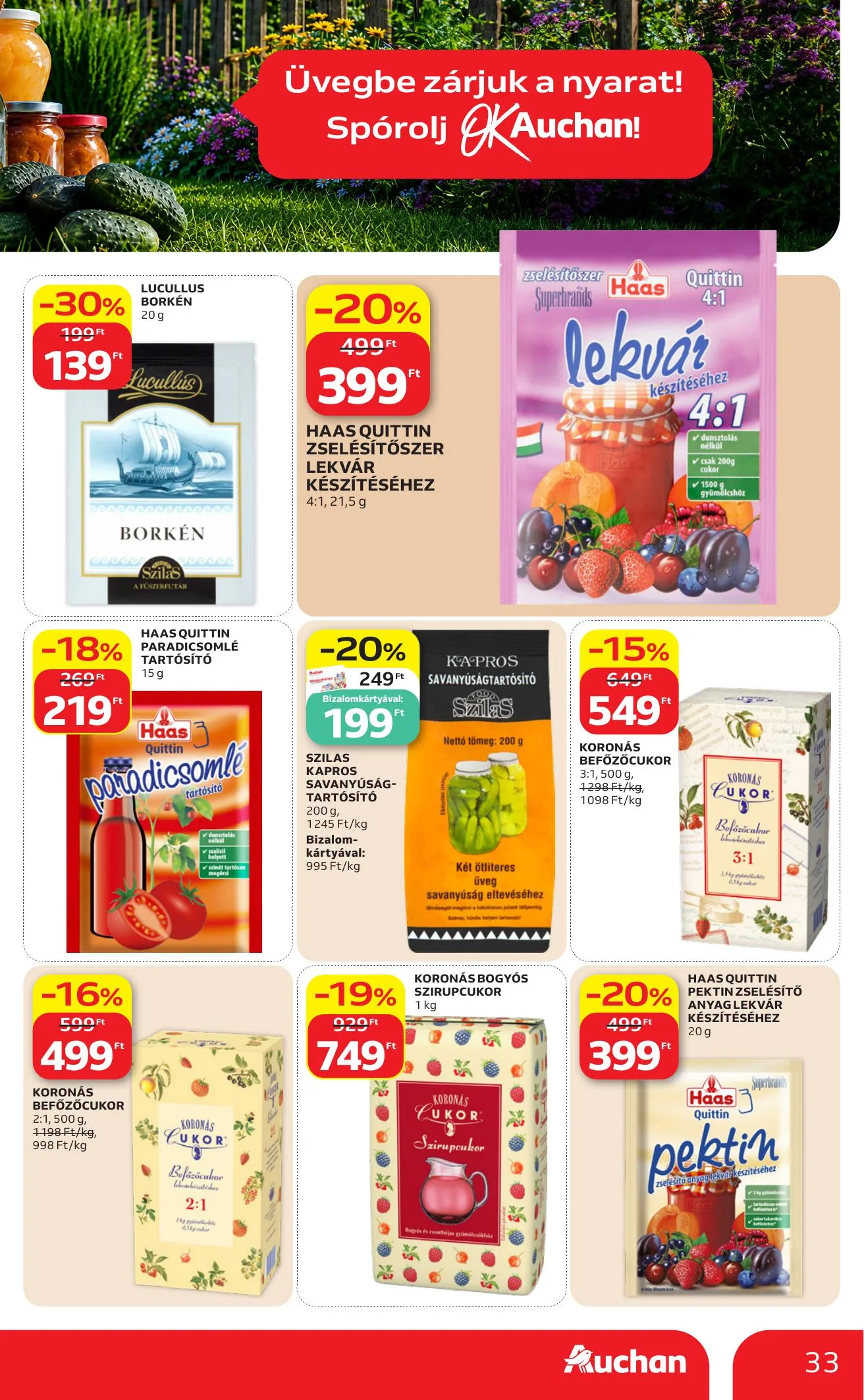 Auchan akciós újság Heti Hipermarket 06.25–07.01 – 33. oldal