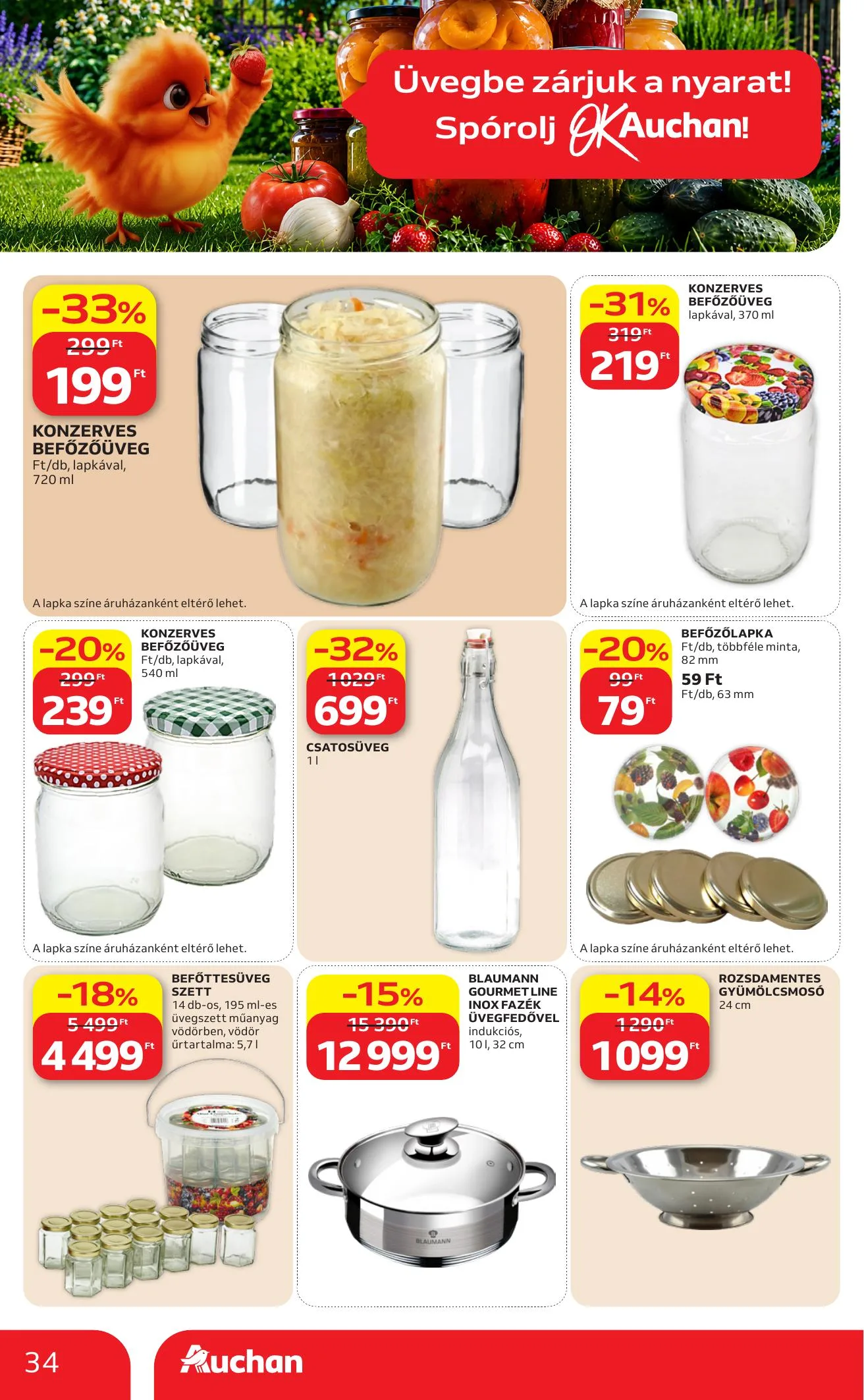 Auchan akciós újság Heti Hipermarket 06.25–07.01 – 34. oldal