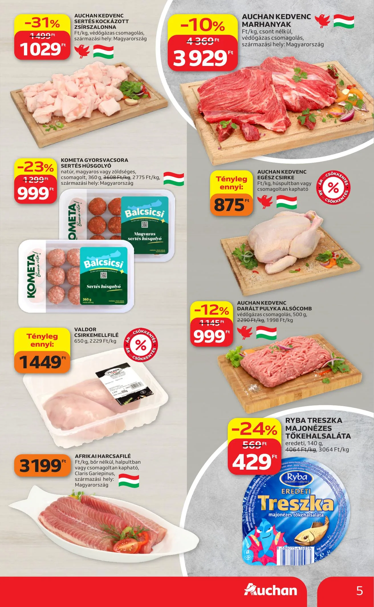 Auchan akciós újság Heti Hipermarket 06.25–07.01 – 5. oldal