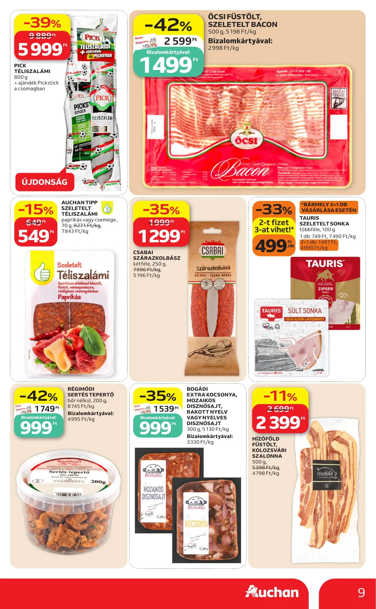 Auchan akciós újság Heti Hipermarket 06.25–07.01 – 9. oldal