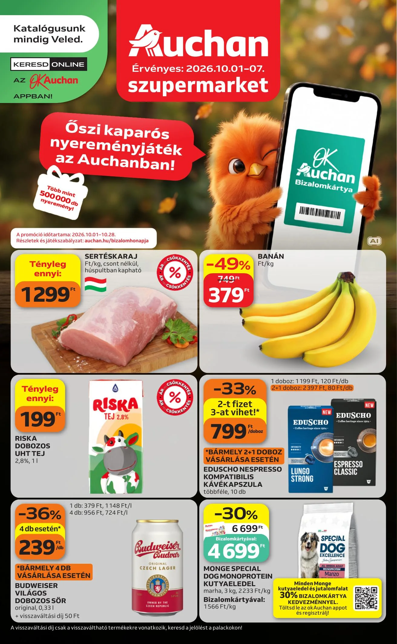 Auchan akciós újság Heti Szupermarket ajánlataink 10.01–10.07