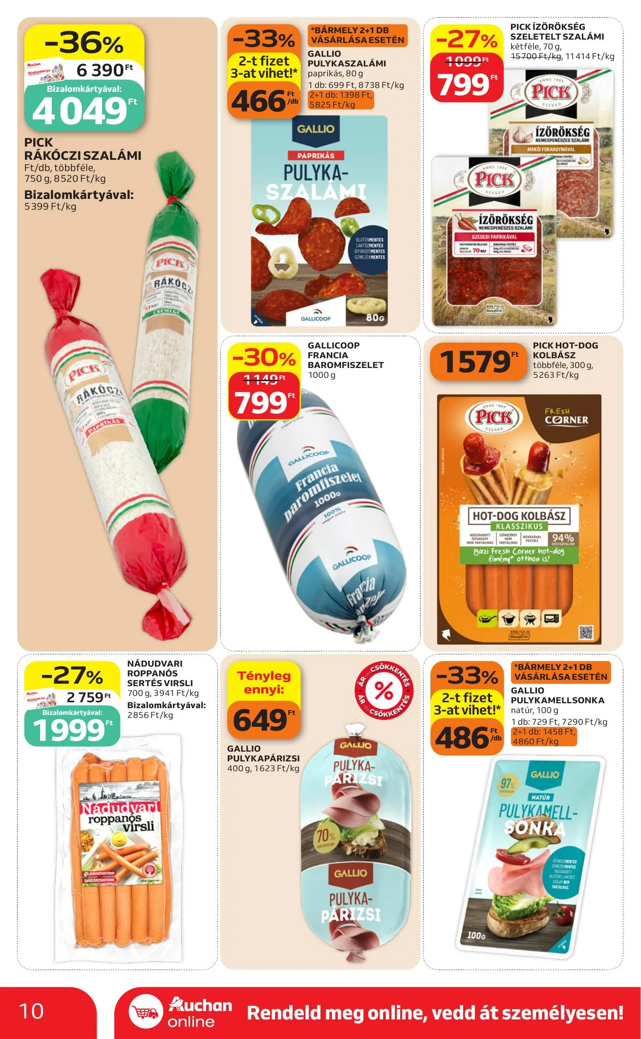 Auchan akciós újság Heti Szupermarket ajánlataink 10.01–10.07 – 10. oldal