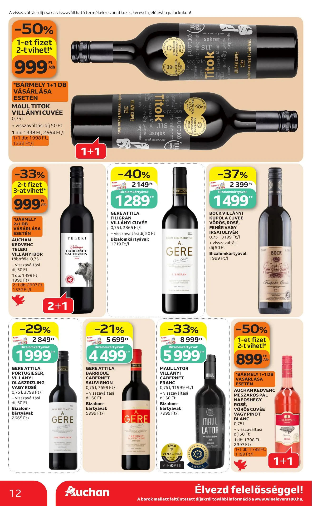 Auchan akciós újság Heti Szupermarket ajánlataink 10.01–10.07 – 12. oldal