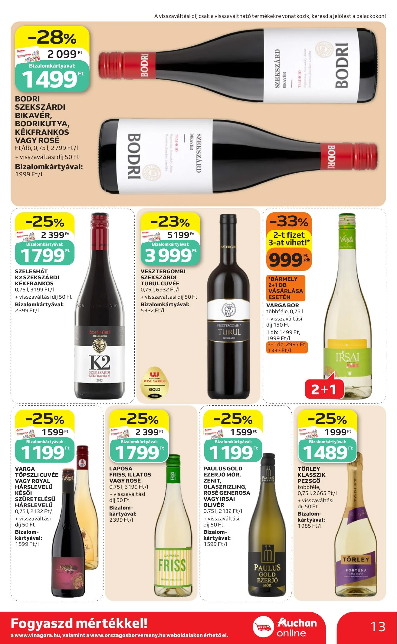 Auchan akciós újság Heti Szupermarket ajánlataink 10.01–10.07 – 13. oldal