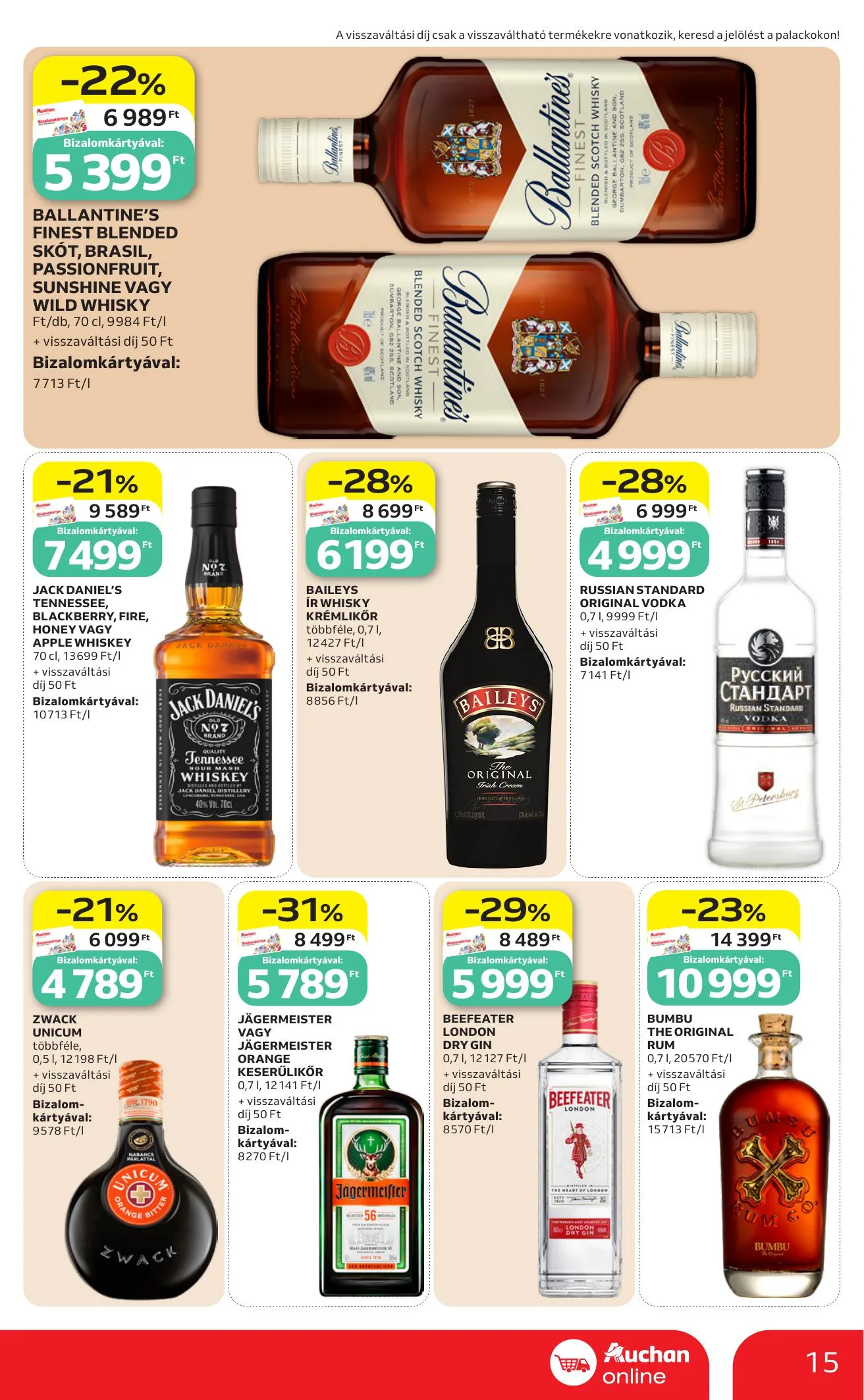 Auchan akciós újság Heti Szupermarket ajánlataink 10.01–10.07 – 15. oldal