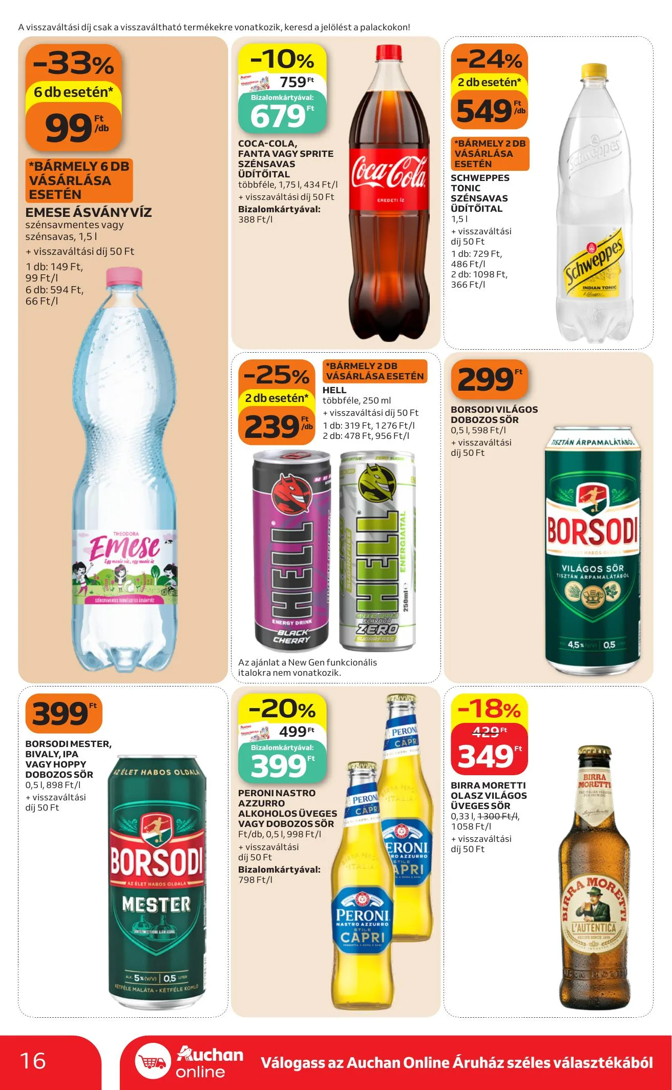 Auchan akciós újság Heti Szupermarket ajánlataink 10.01–10.07 – 16. oldal