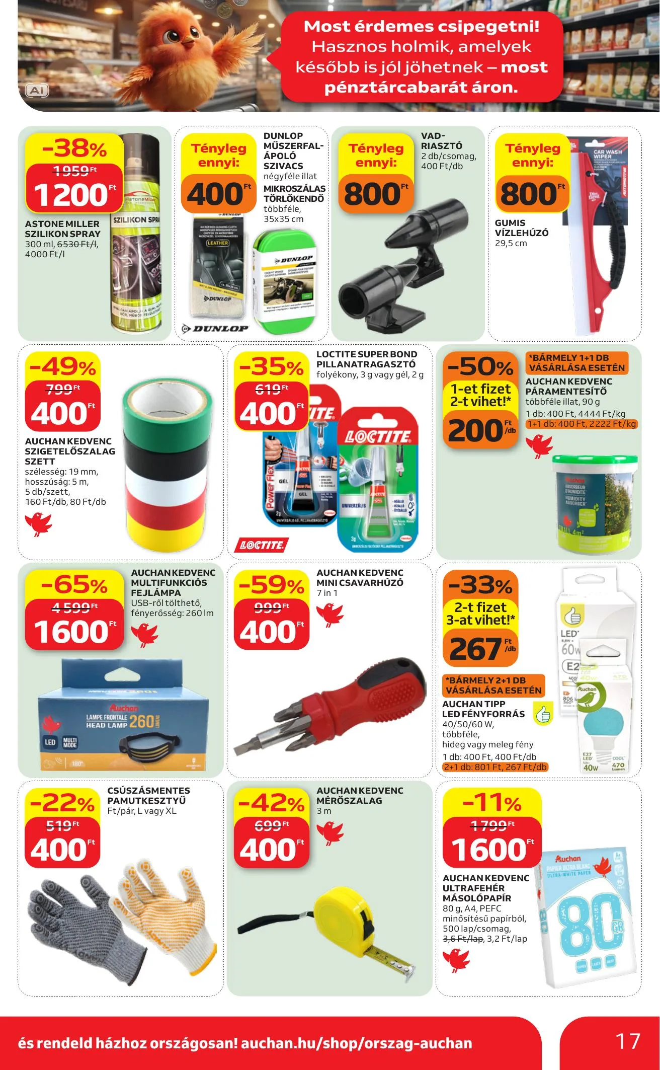 Auchan akciós újság Heti Szupermarket ajánlataink 10.01–10.07 – 17. oldal