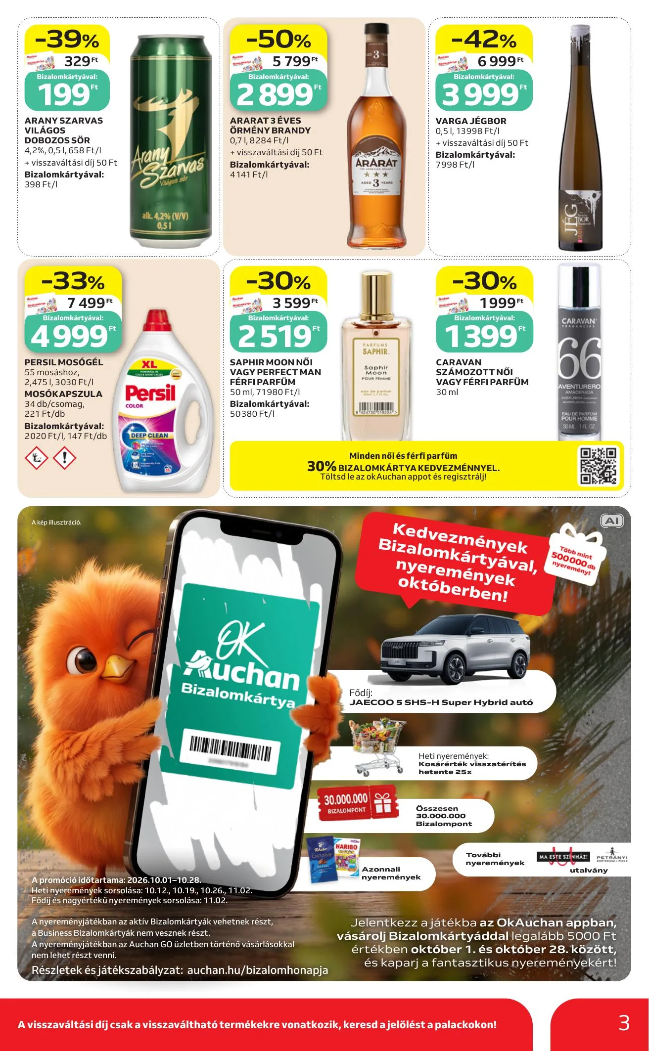 Auchan akciós újság Heti Szupermarket ajánlataink 10.01–10.07 – 3. oldal