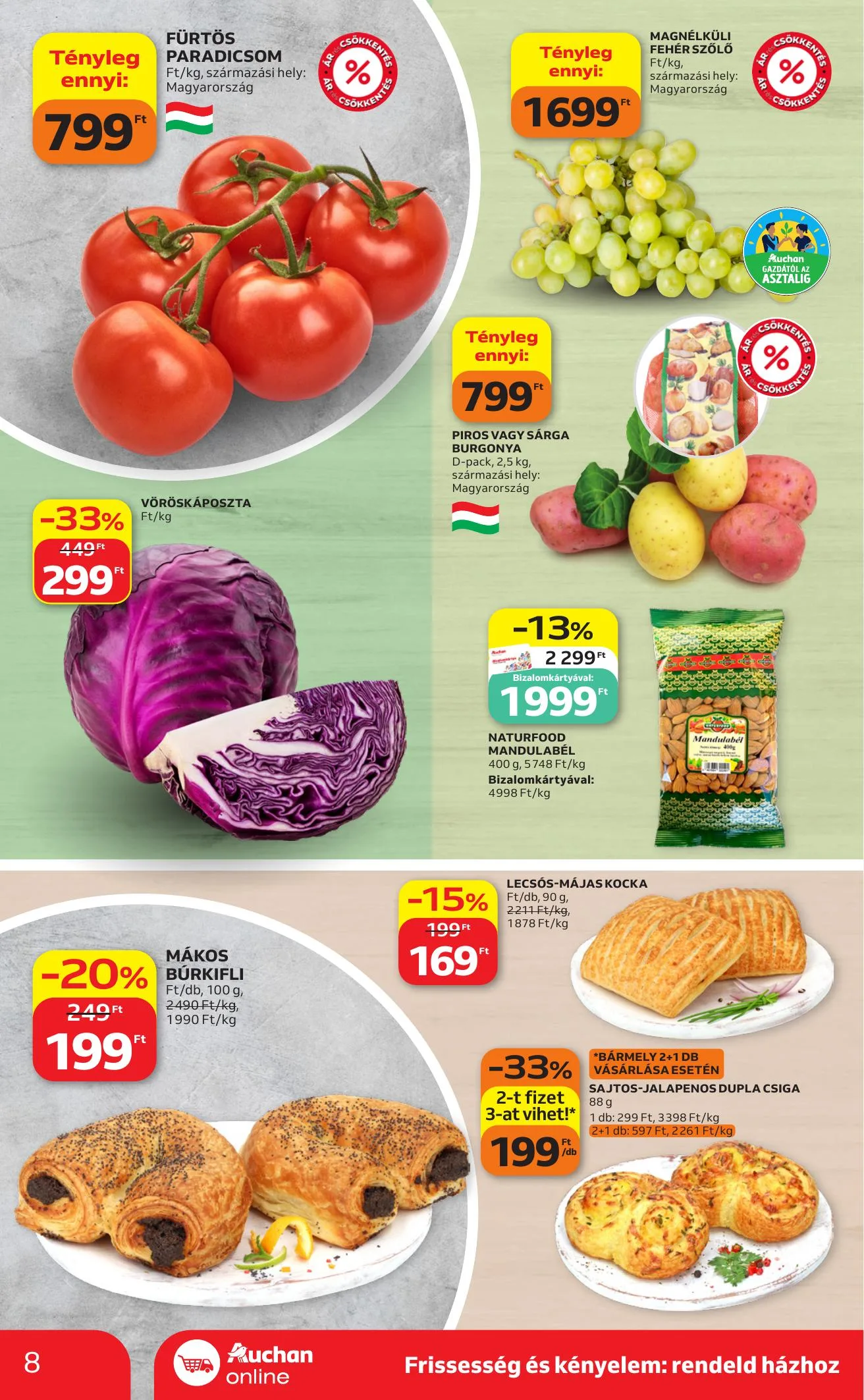 Auchan akciós újság Heti Szupermarket ajánlataink 10.01–10.07 – 8. oldal