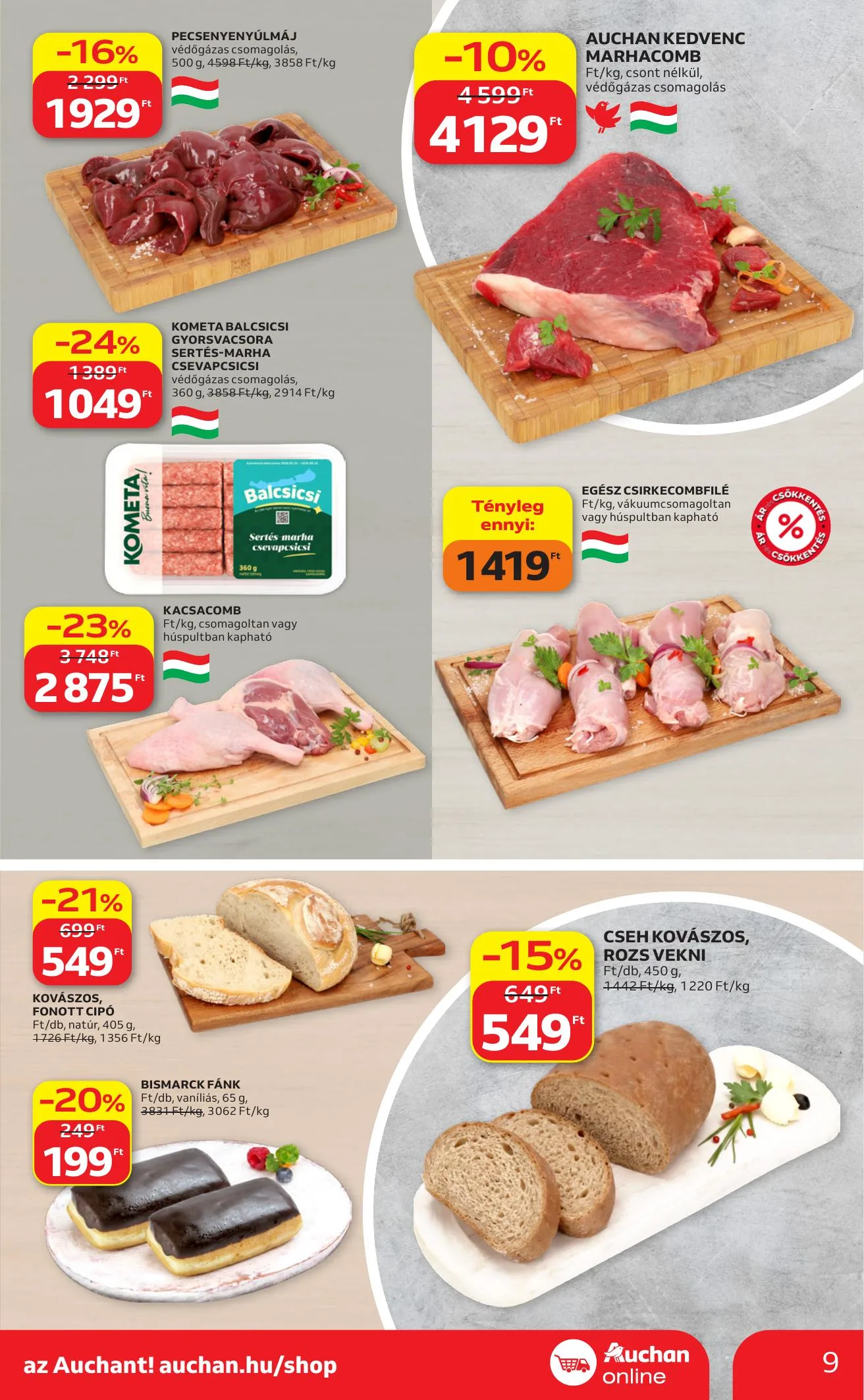 Auchan akciós újság Heti Szupermarket ajánlataink 10.01–10.07 – 9. oldal
