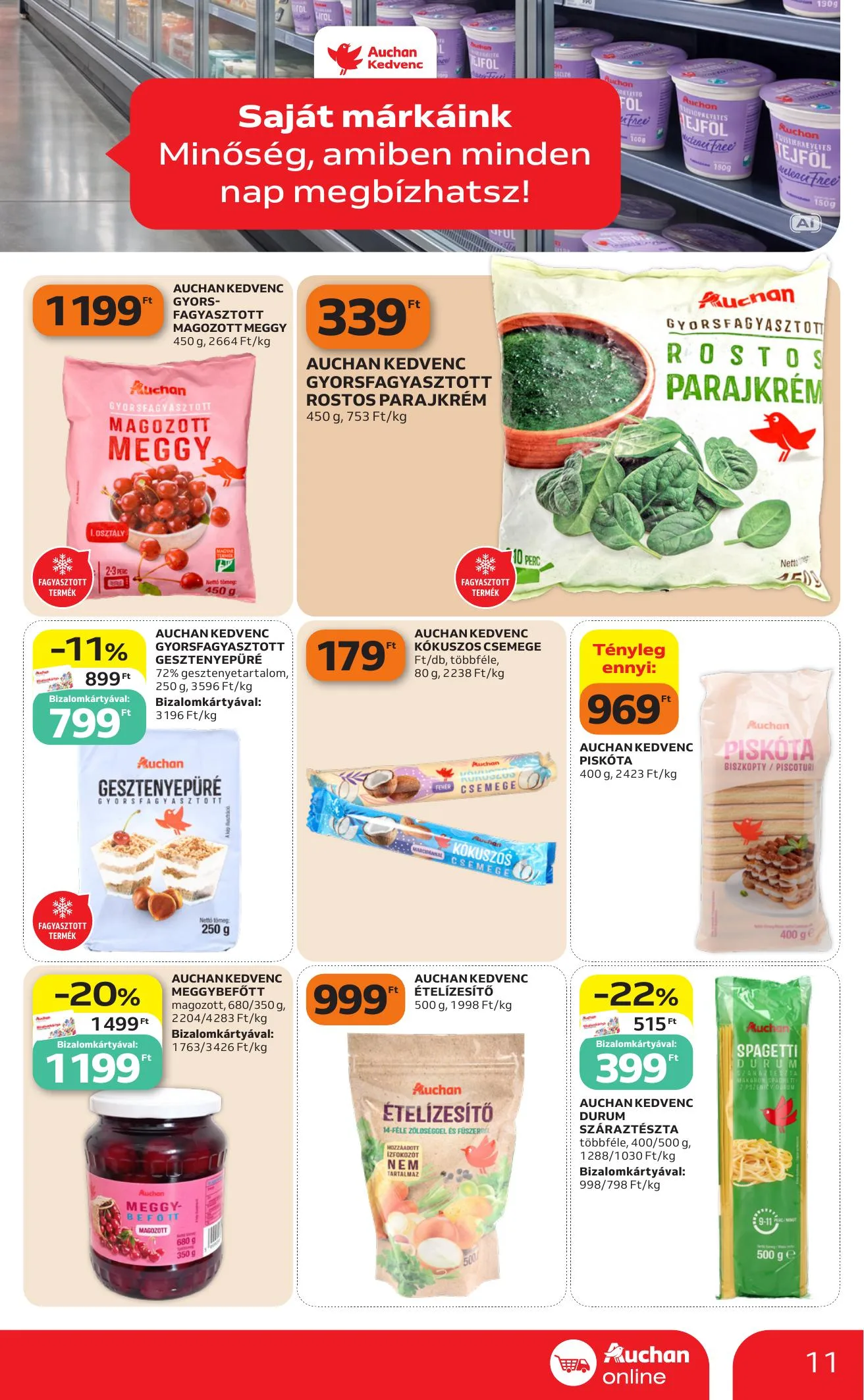 Auchan akciós újság Heti Szupermarket ajánlataink 10.15–10.21 – 11. oldal
