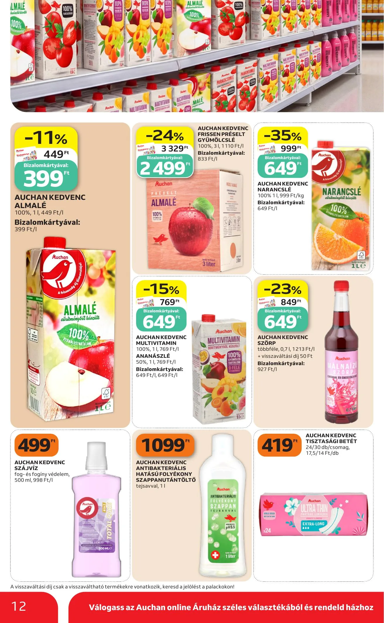 Auchan akciós újság Heti Szupermarket ajánlataink 10.15–10.21 – 12. oldal