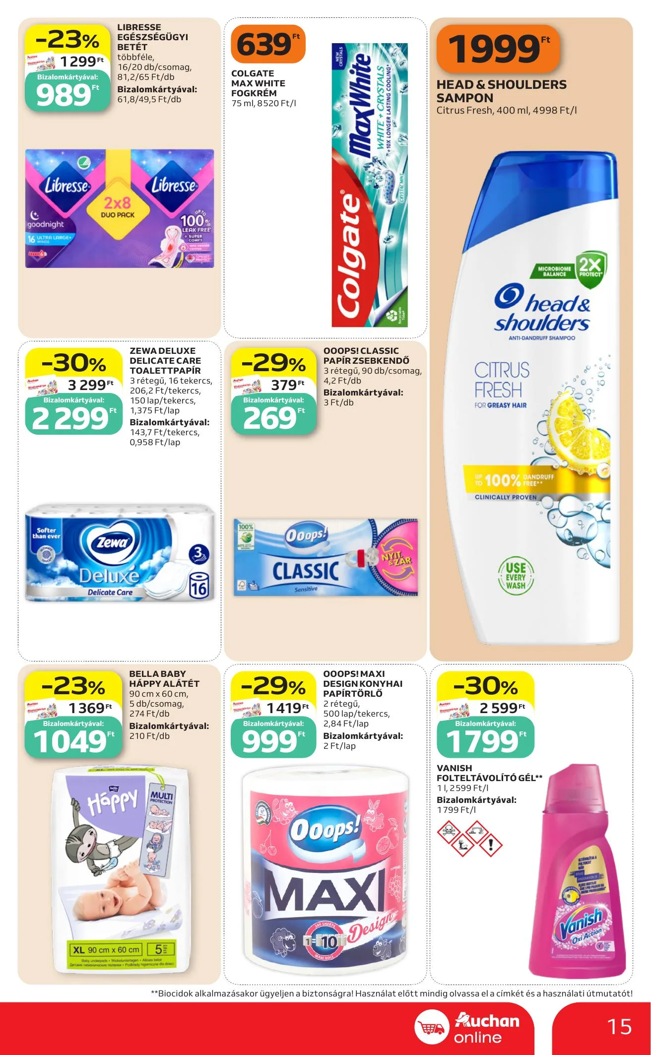Auchan akciós újság Heti Szupermarket ajánlataink 10.15–10.21 – 15. oldal