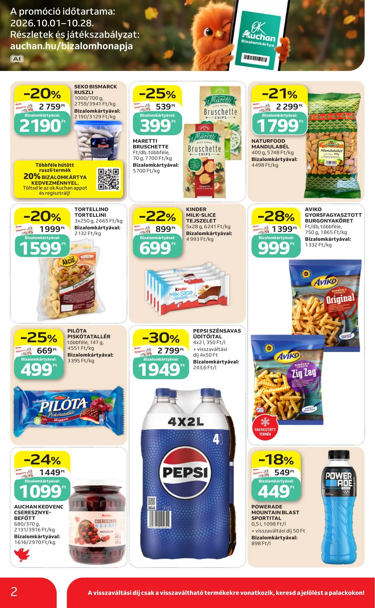 Auchan akciós újság Heti Szupermarket ajánlataink 10.15–10.21 – 2. oldal