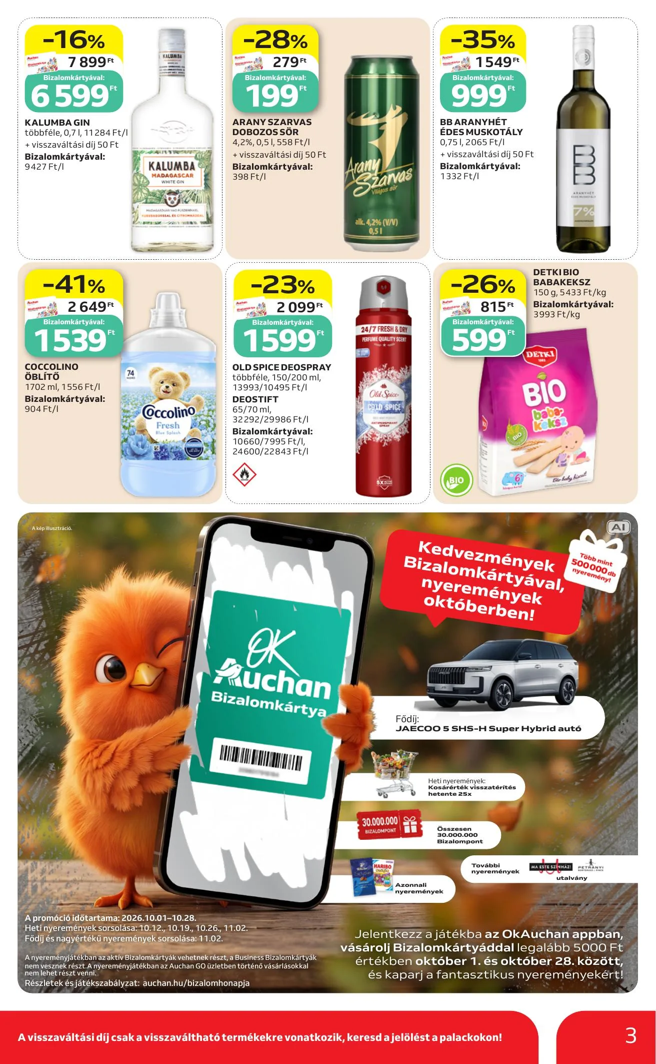 Auchan akciós újság Heti Szupermarket ajánlataink 10.15–10.21 – 3. oldal