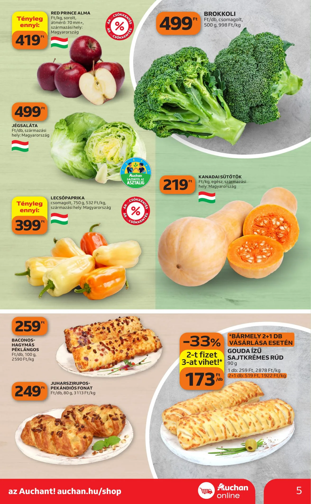 Auchan akciós újság Heti Szupermarket ajánlataink 10.15–10.21 – 5. oldal