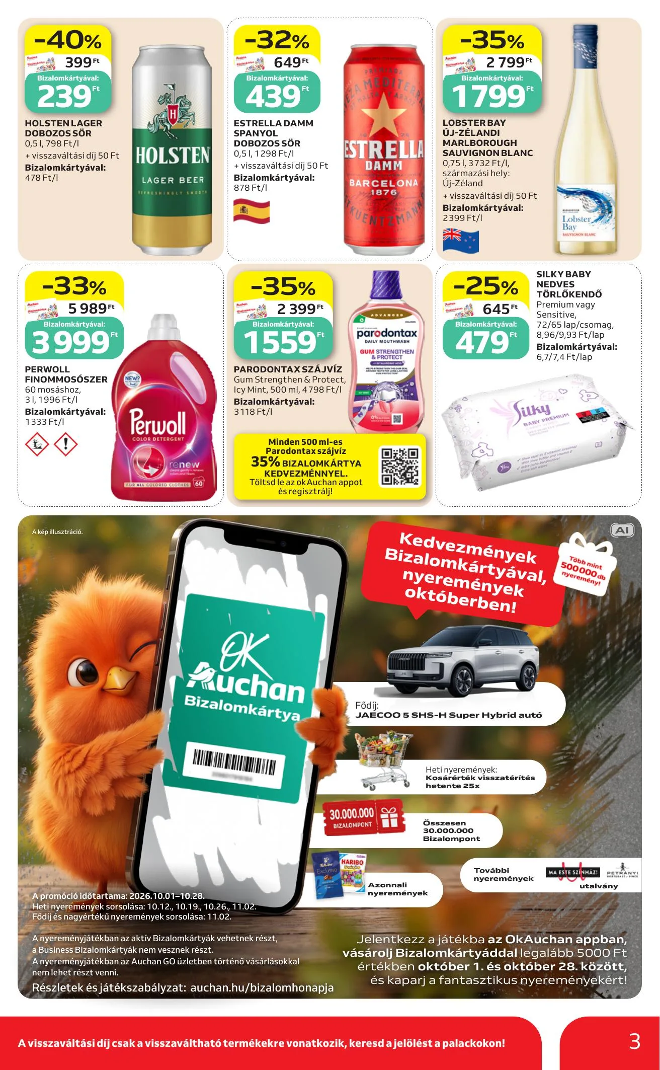 Auchan akciós újság Heti Szupermarket ajánlataink 10.22–10.28 – 3. oldal