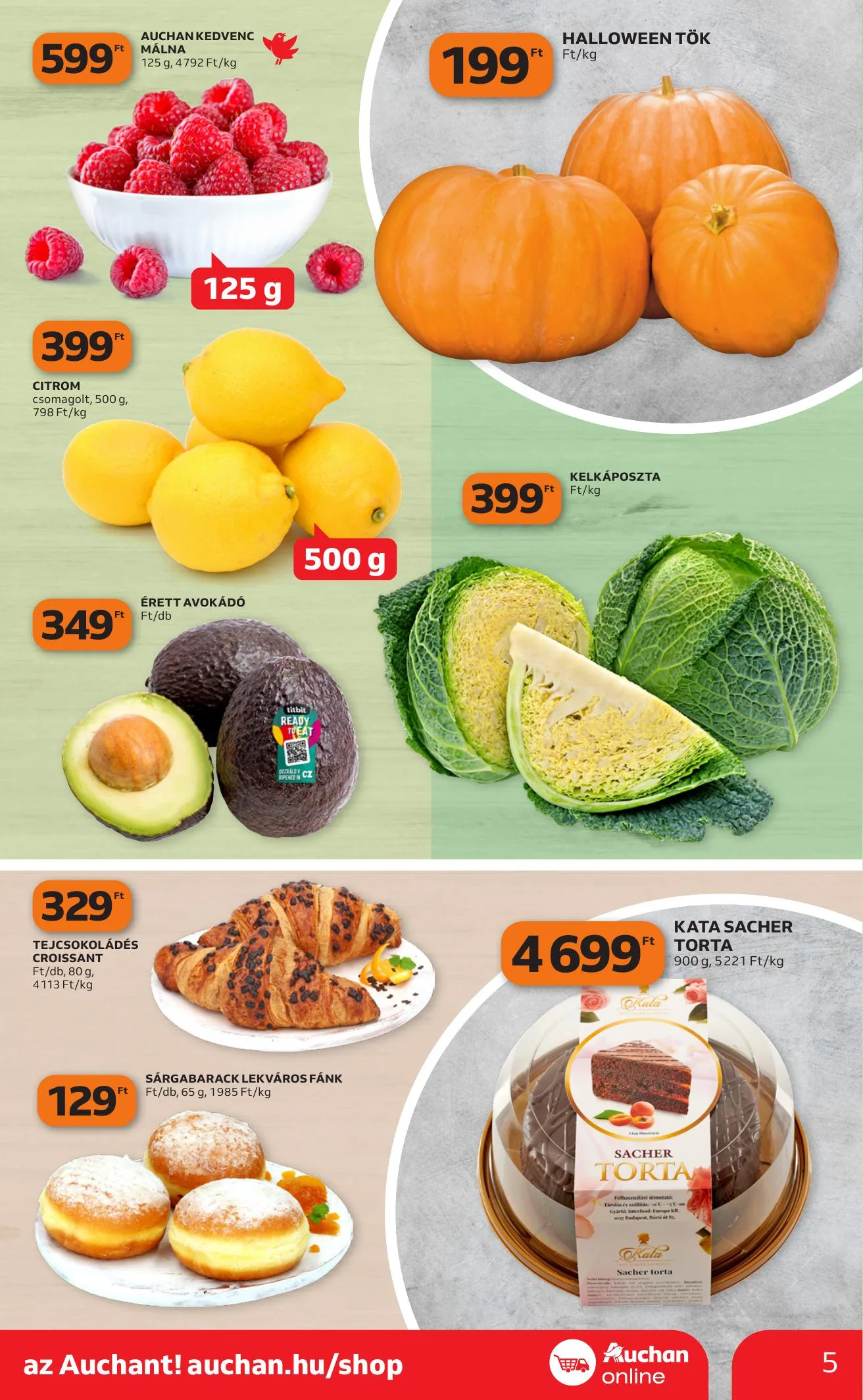 Auchan akciós újság Heti Szupermarket ajánlataink 10.22–10.28 – 5. oldal