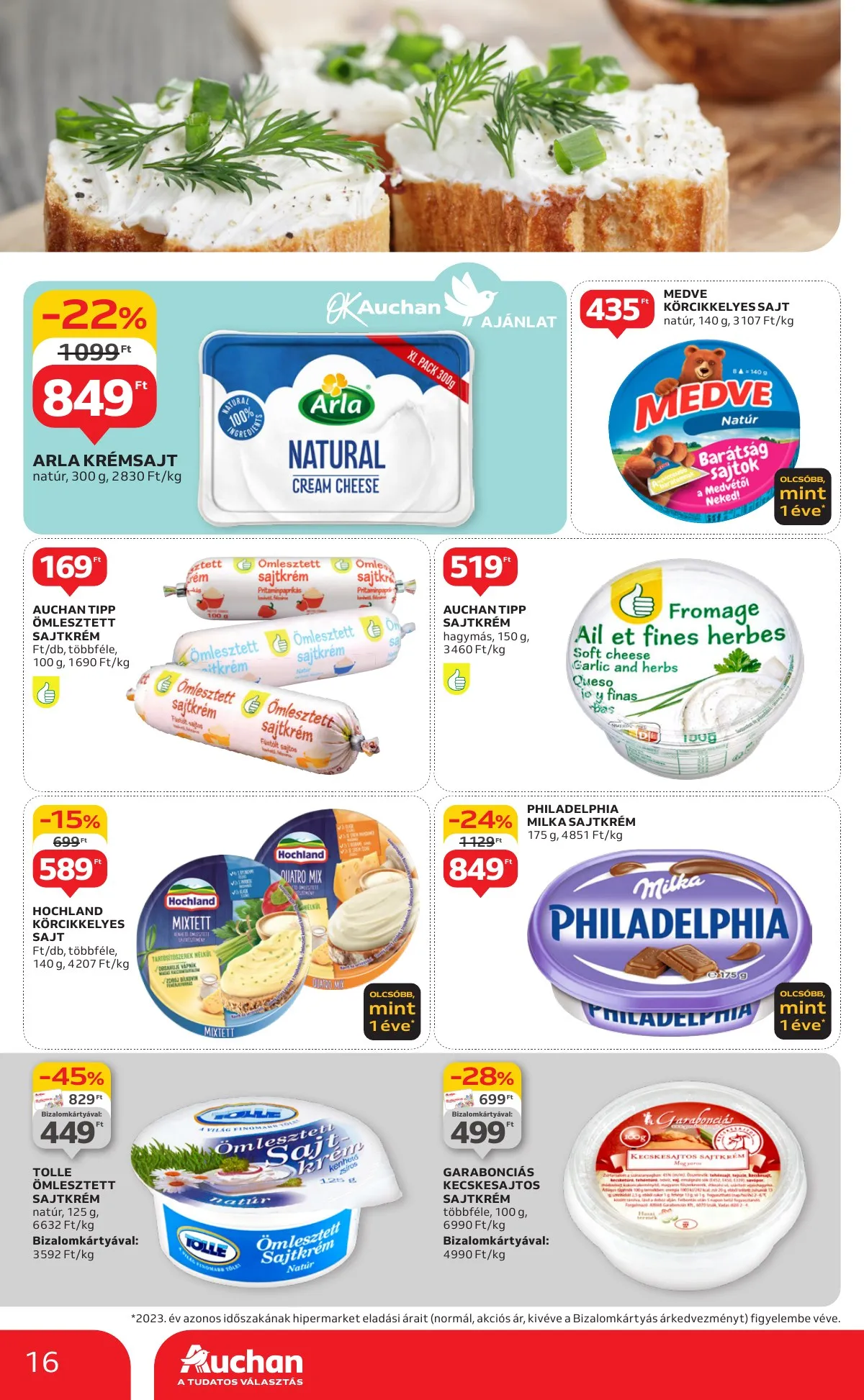 Auchan akciós újság Hipermarket 1 hetes 09.12–09.18 – 16. oldal