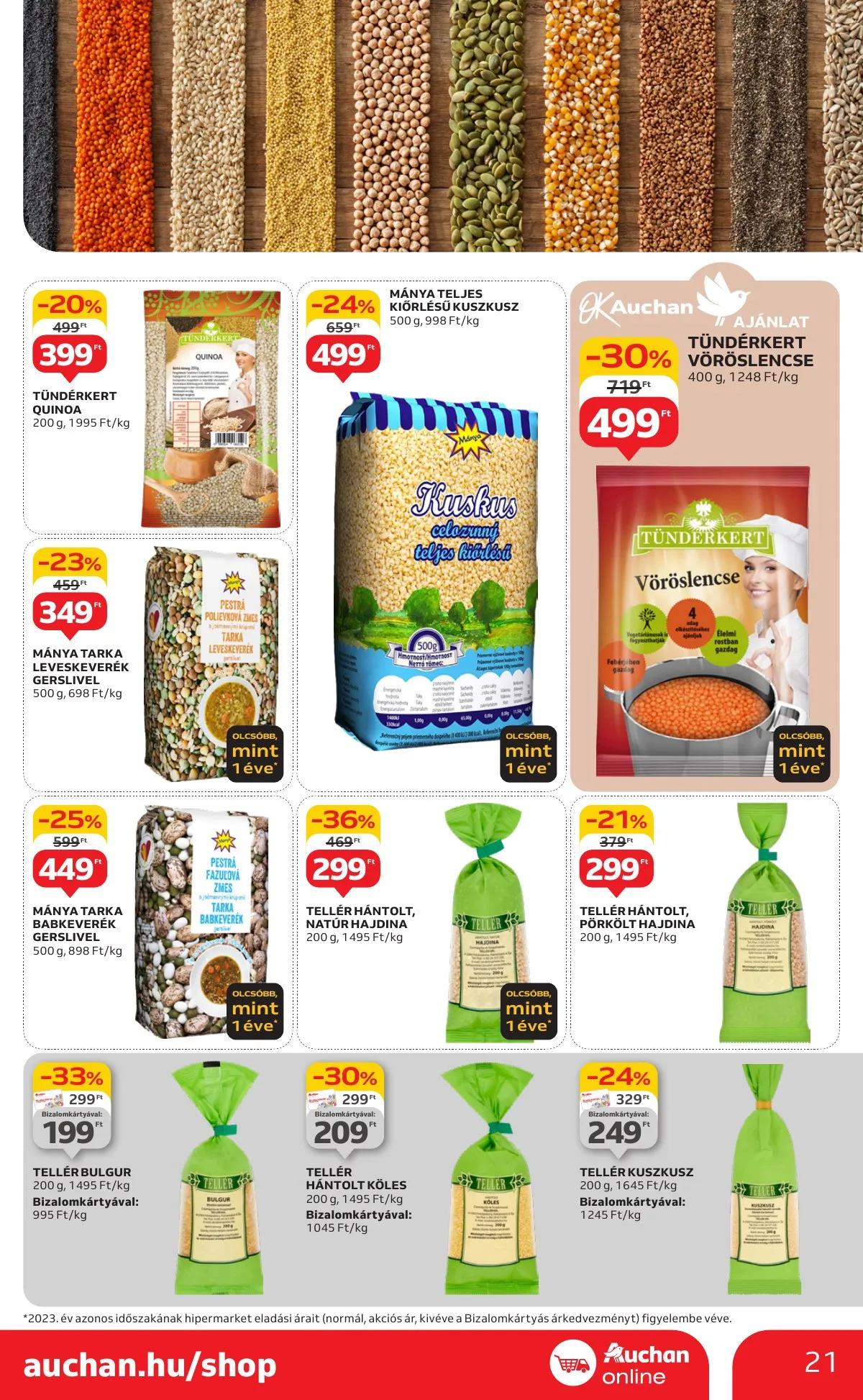 Auchan akciós újság Hipermarket 1 hetes 09.12–09.18 – 21. oldal