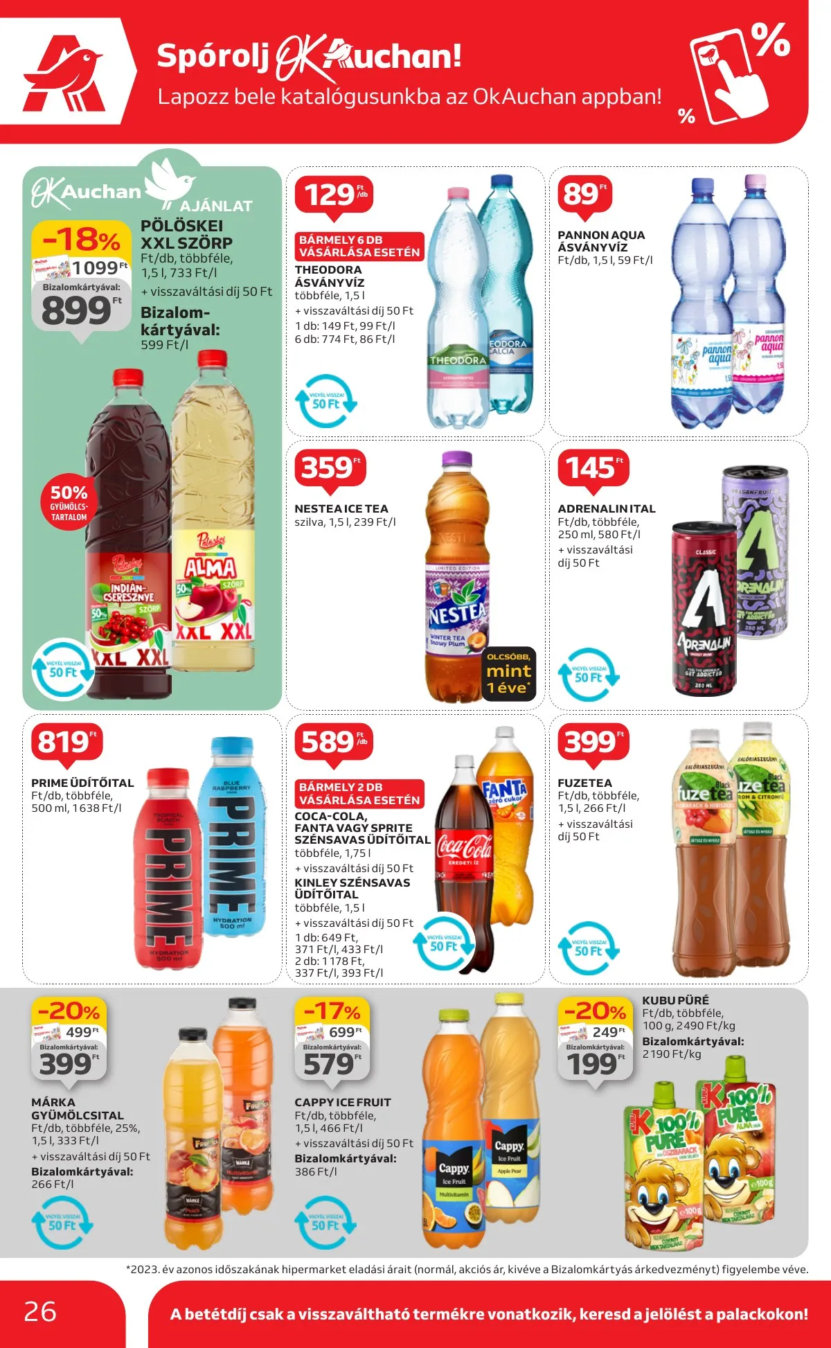Auchan akciós újság Hipermarket 1 hetes 09.12–09.18 – 26. oldal