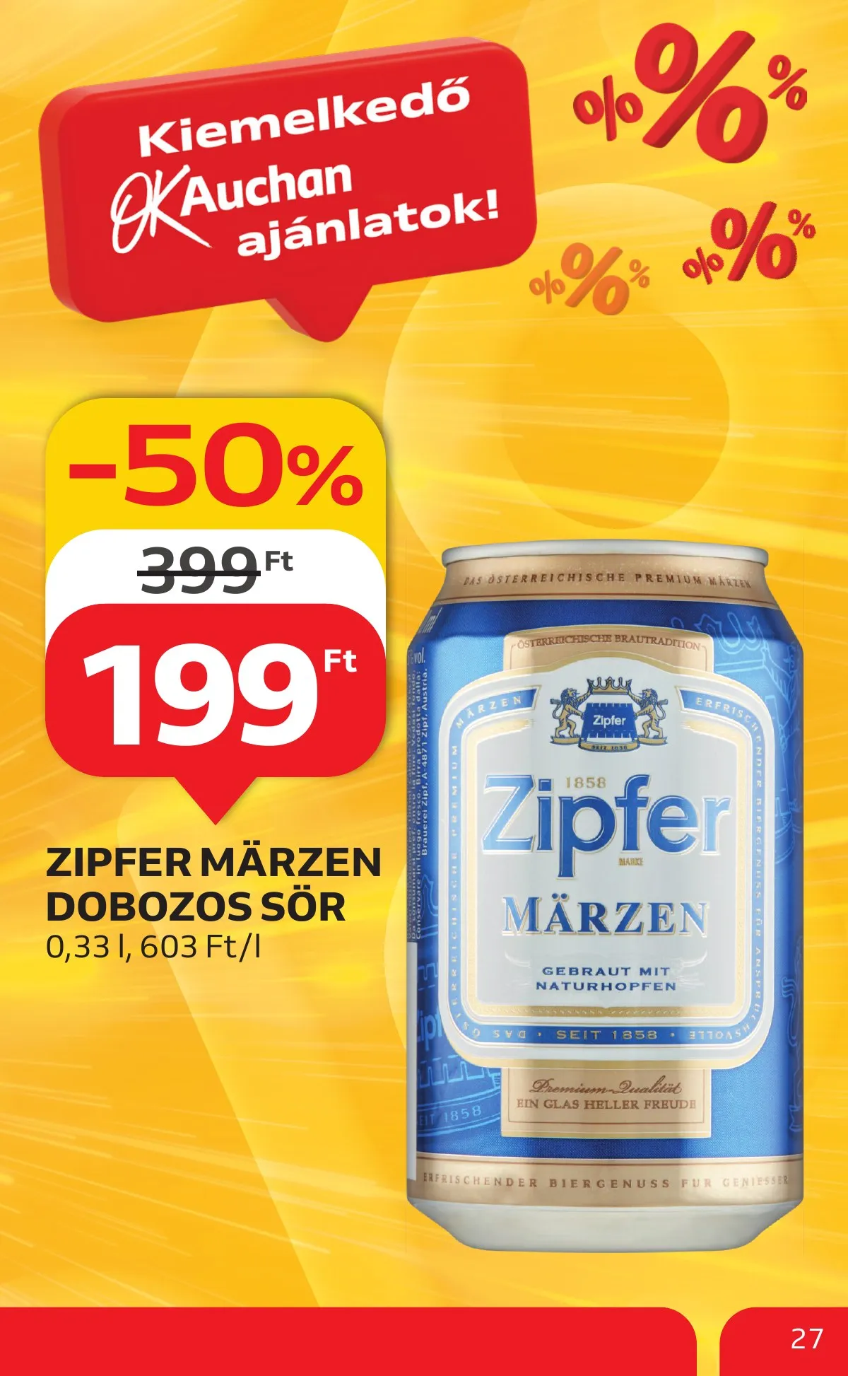 Auchan akciós újság Hipermarket 1 hetes 09.12–09.18 – 27. oldal
